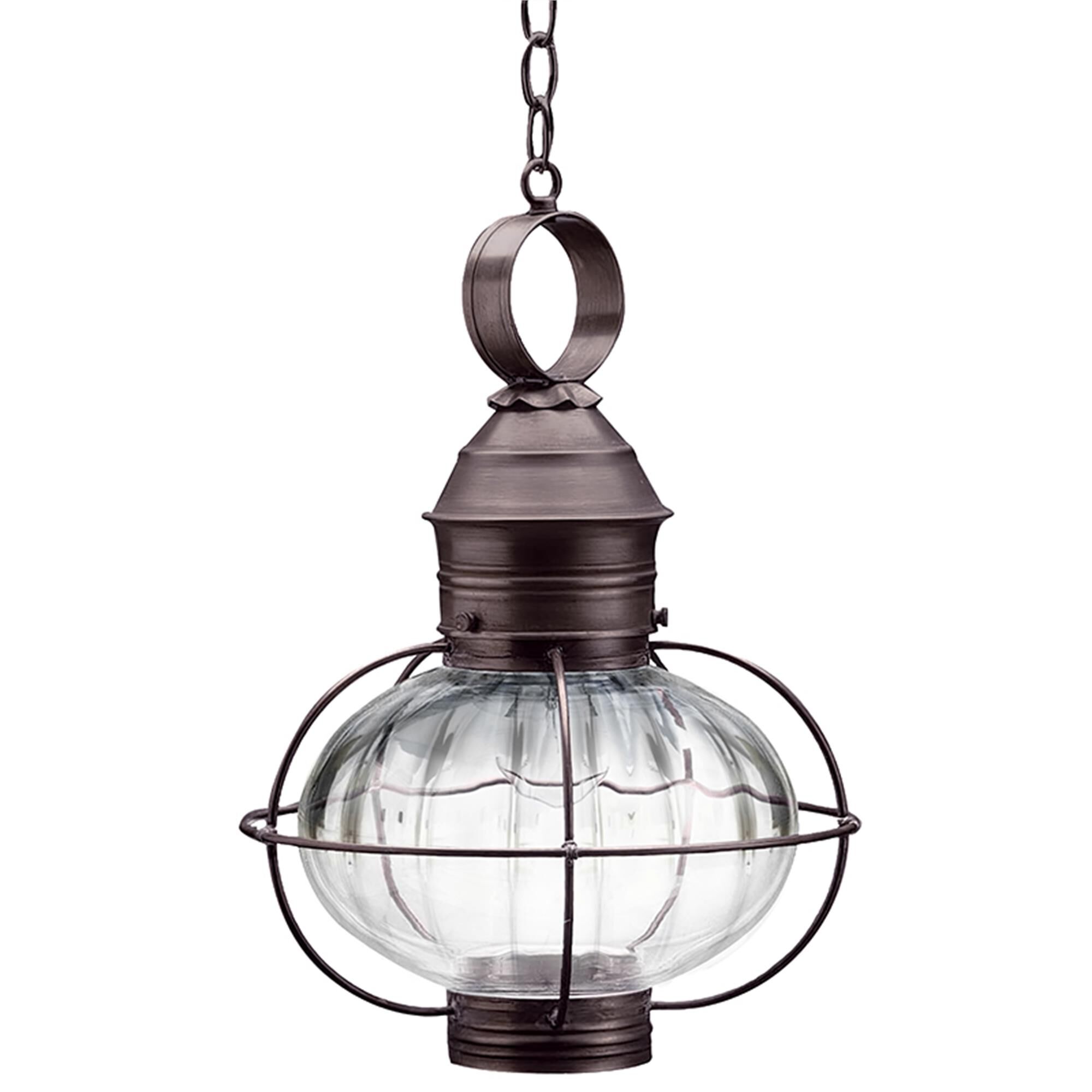 Onion 17 Inch 1 Light Outdoor Hanging Lantern,
