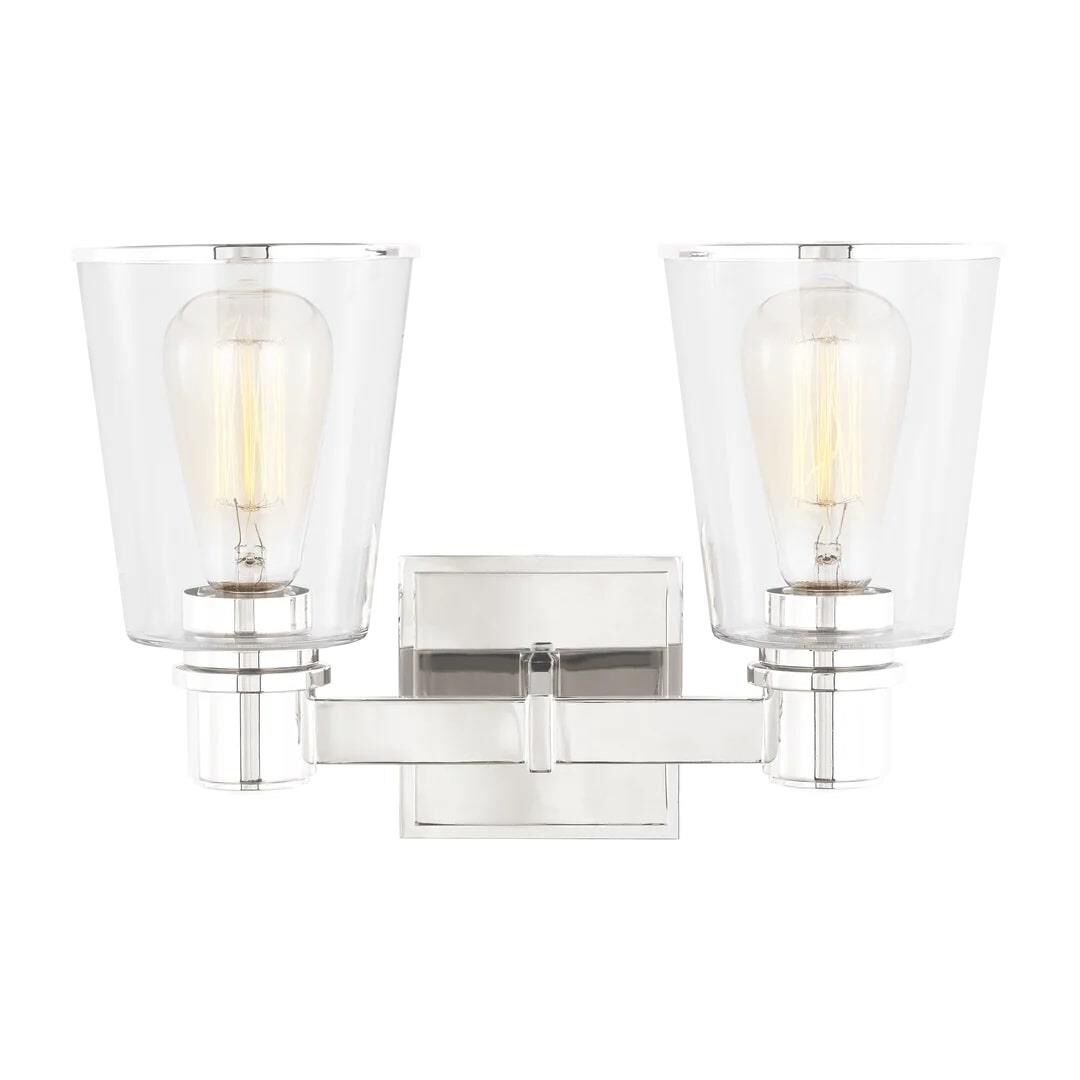 Chapman & Myers Alessa 13 Inch 2 Light Bath Vanity Light by Visual Comfort Studio Collection