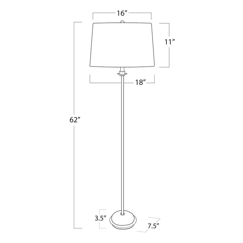 Fisher 62 Inch Floor Lamp by Regina Andrew