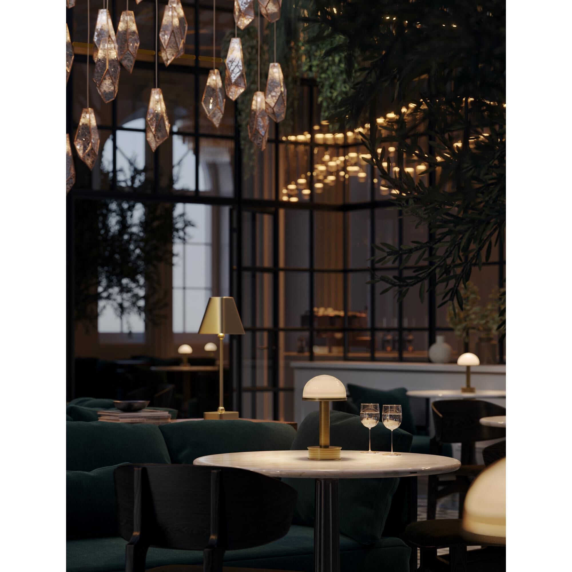 Promenade 10 Inch Rechargeable Cordless Lamp by Currey and Company