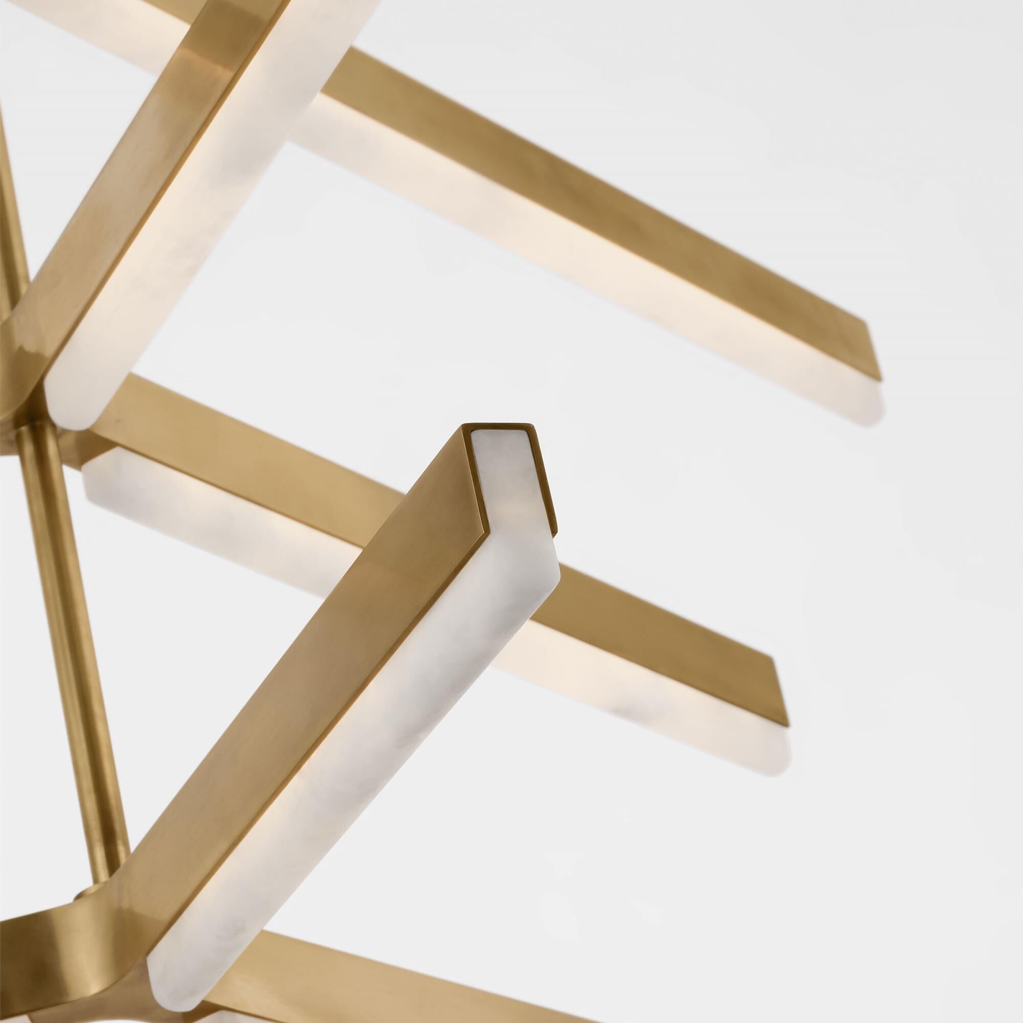 Shown in Hand Rubbed Antique Brass finish and Alabaster Diffuser glass