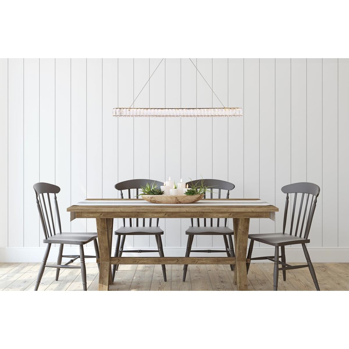 Monroe Linear Suspension Light by Elegant Lighting