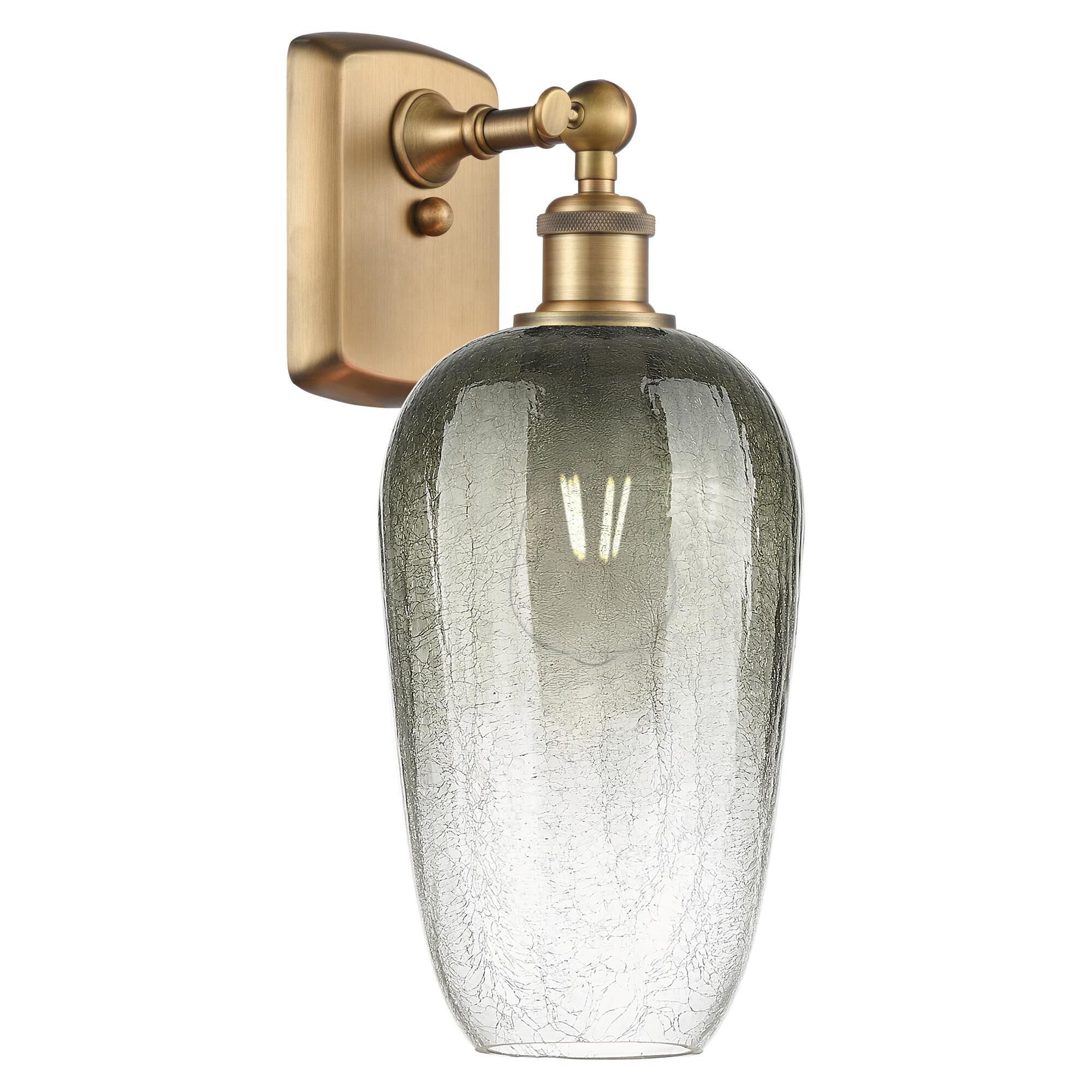 Shown in Brushed Brass finish and Slate glass