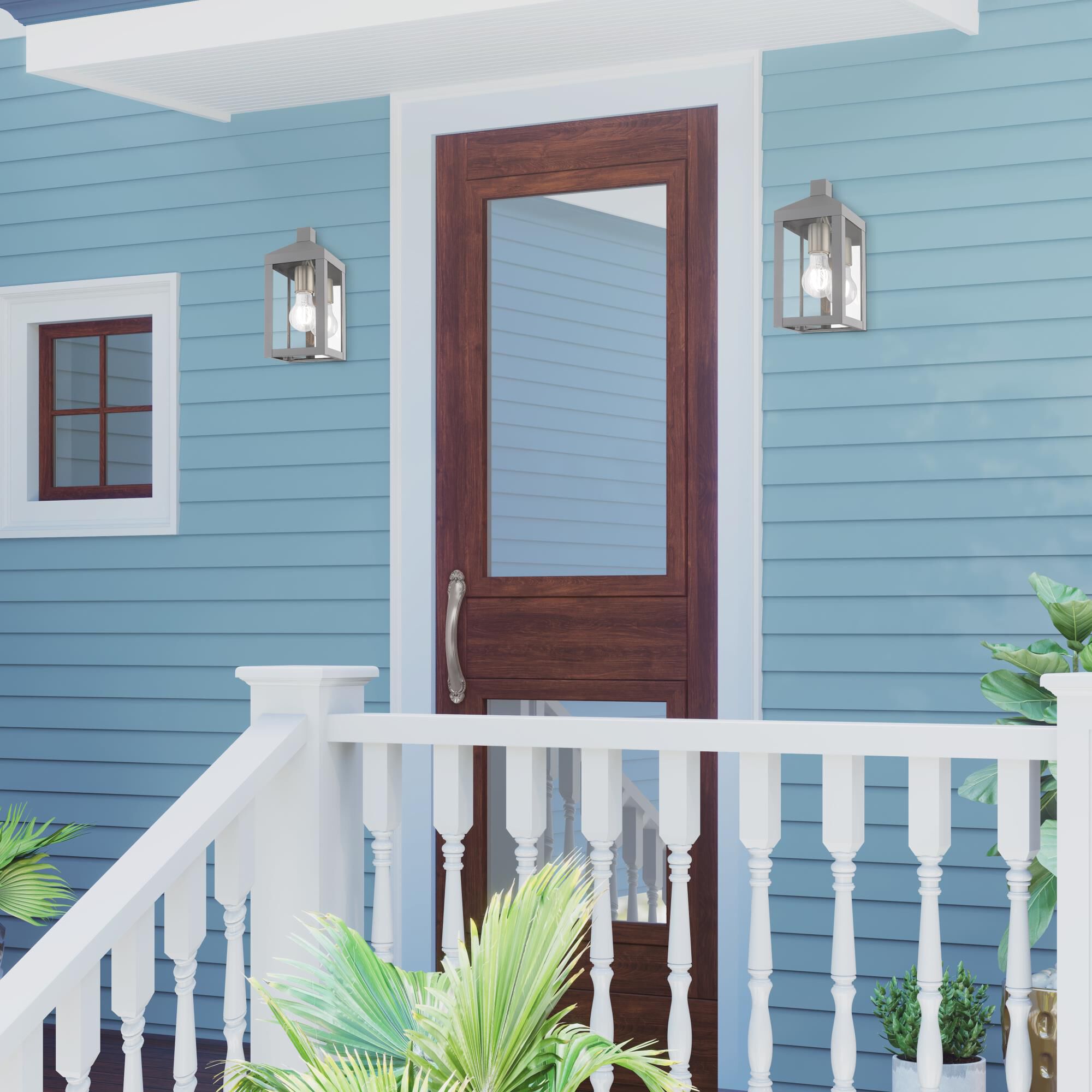 Livex Lighting Nyack 10 Inch Tall Outdoor Wall Light