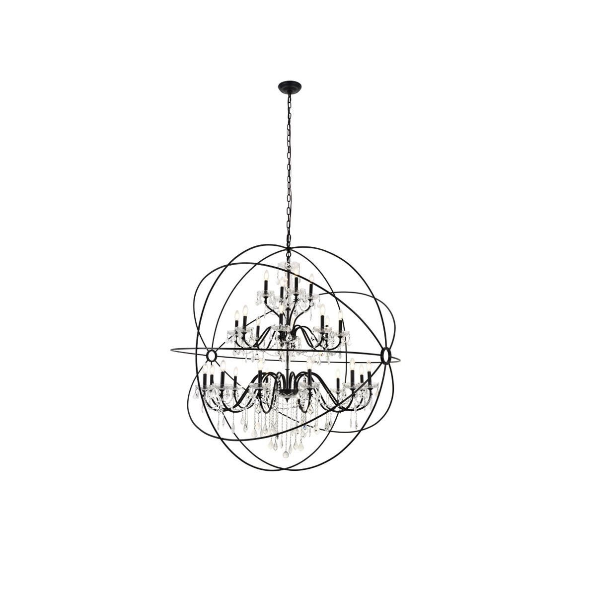 Cordelia 59 Inch 24 Light Chandelier by Elegant Lighting