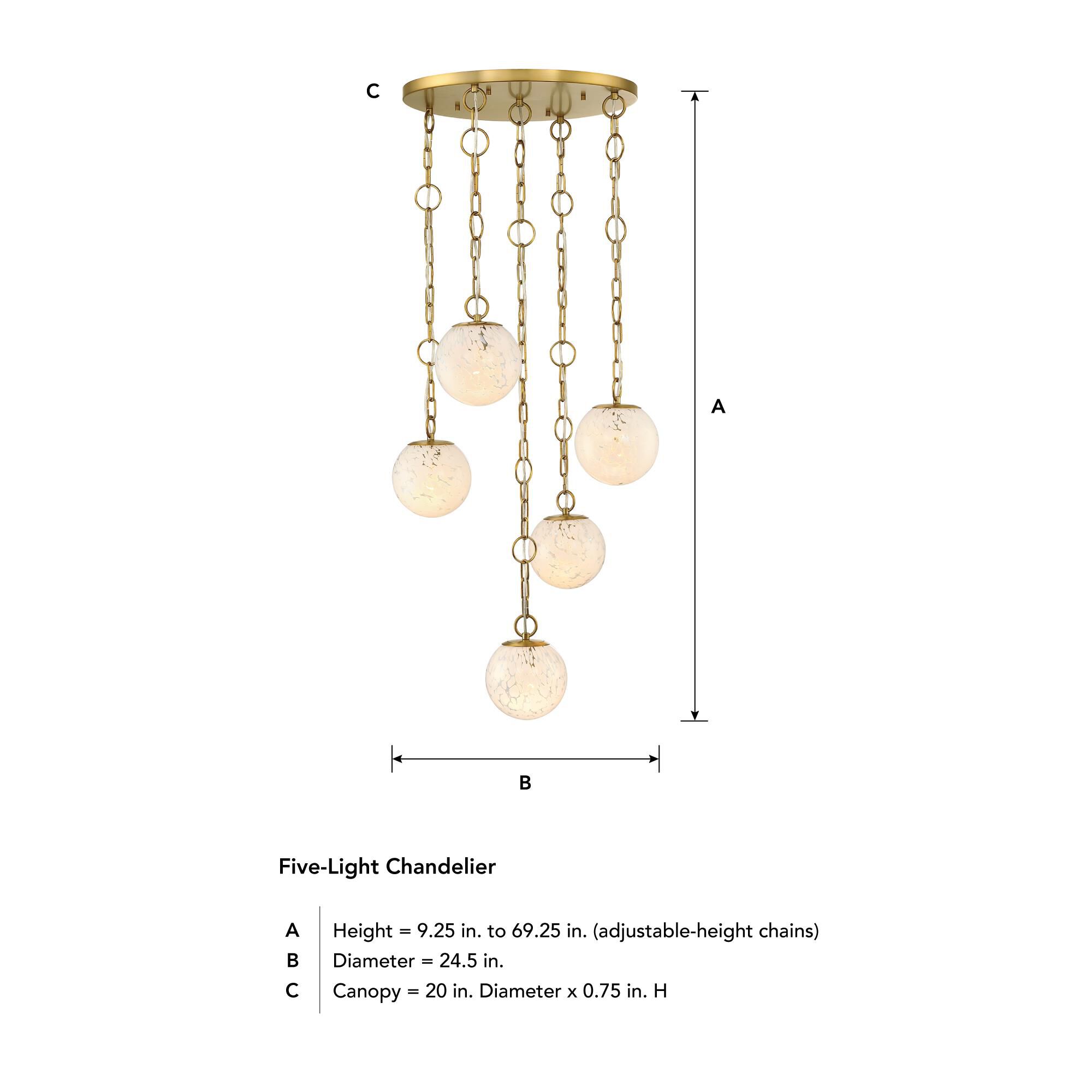 Shown in Brushed Gold finish and White Art shade