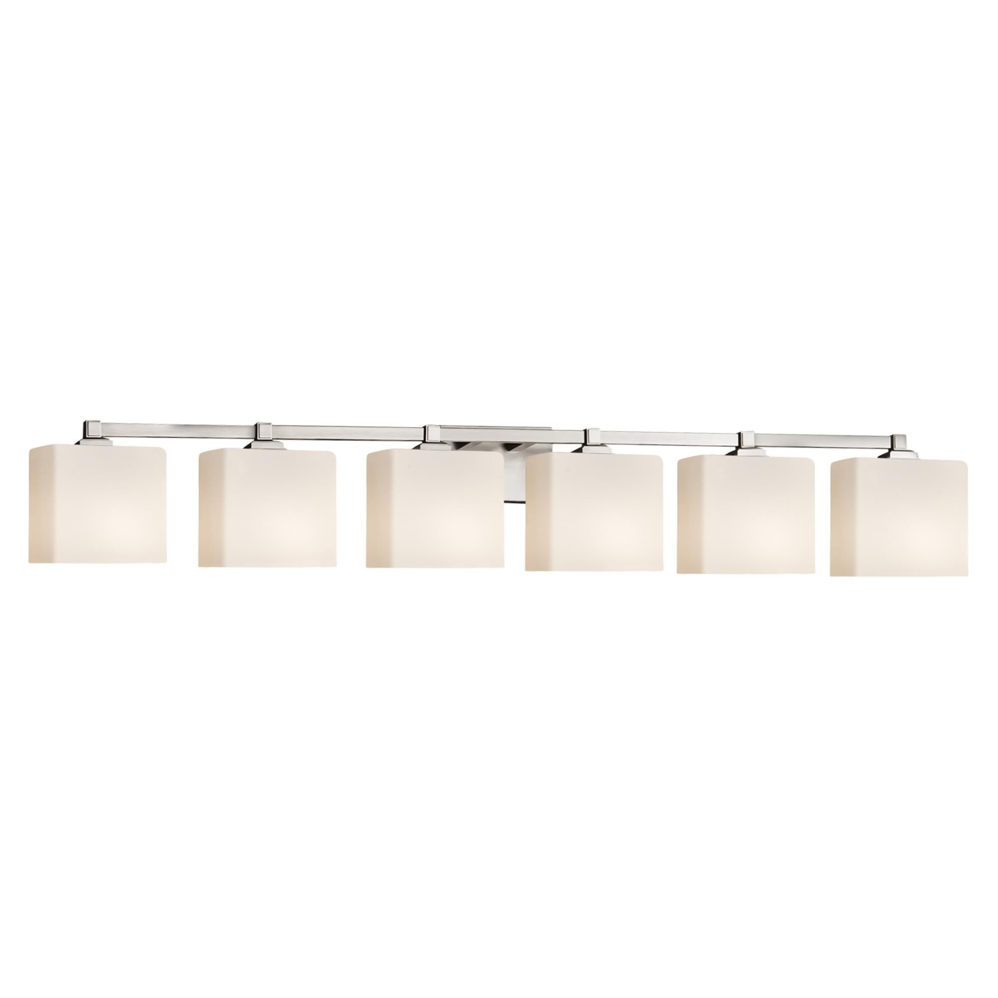 Fusion 50 Inch 6 Light Bath Vanity Light by Justice Design Group