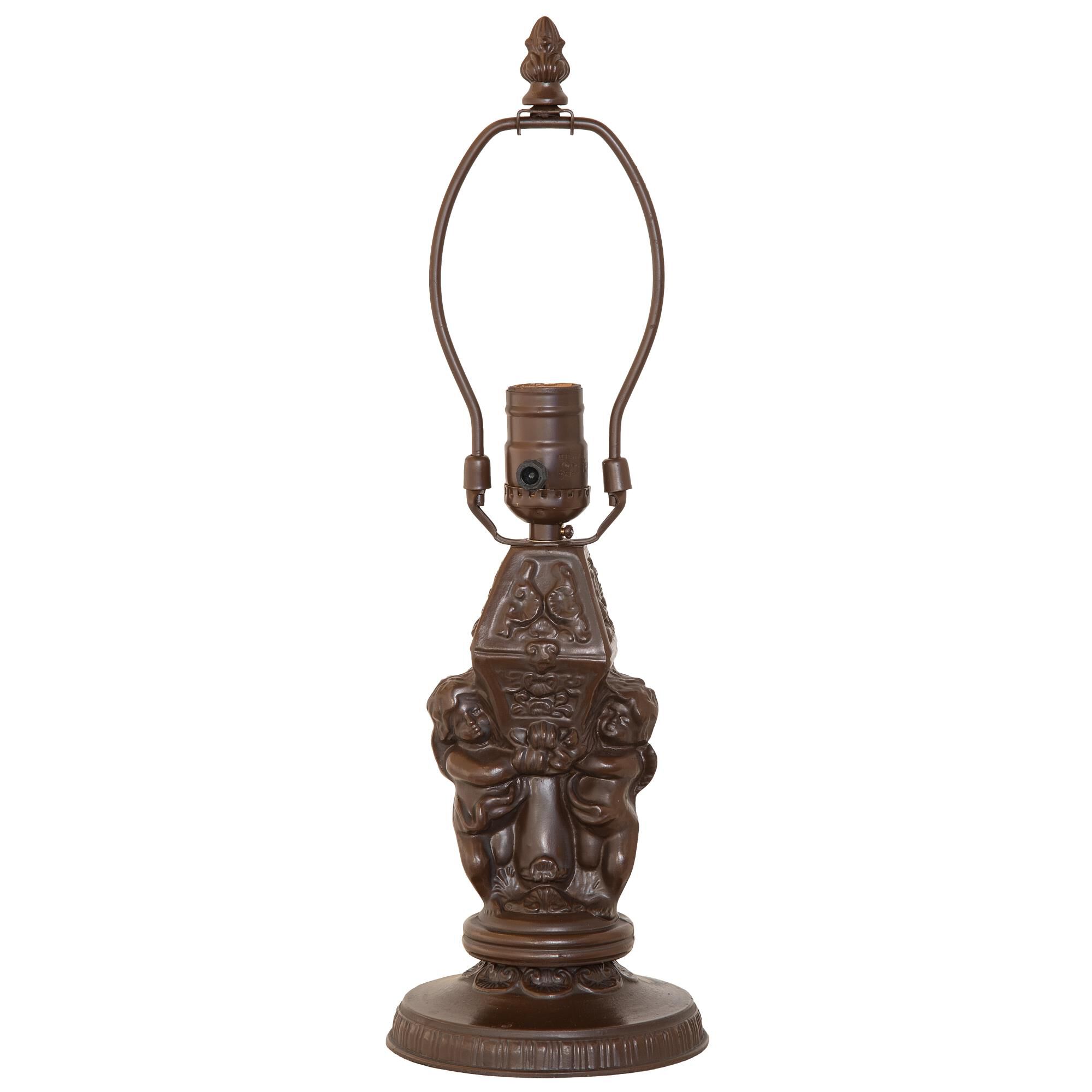 Shown in Mahogany Bronze finish and Cranberry glass