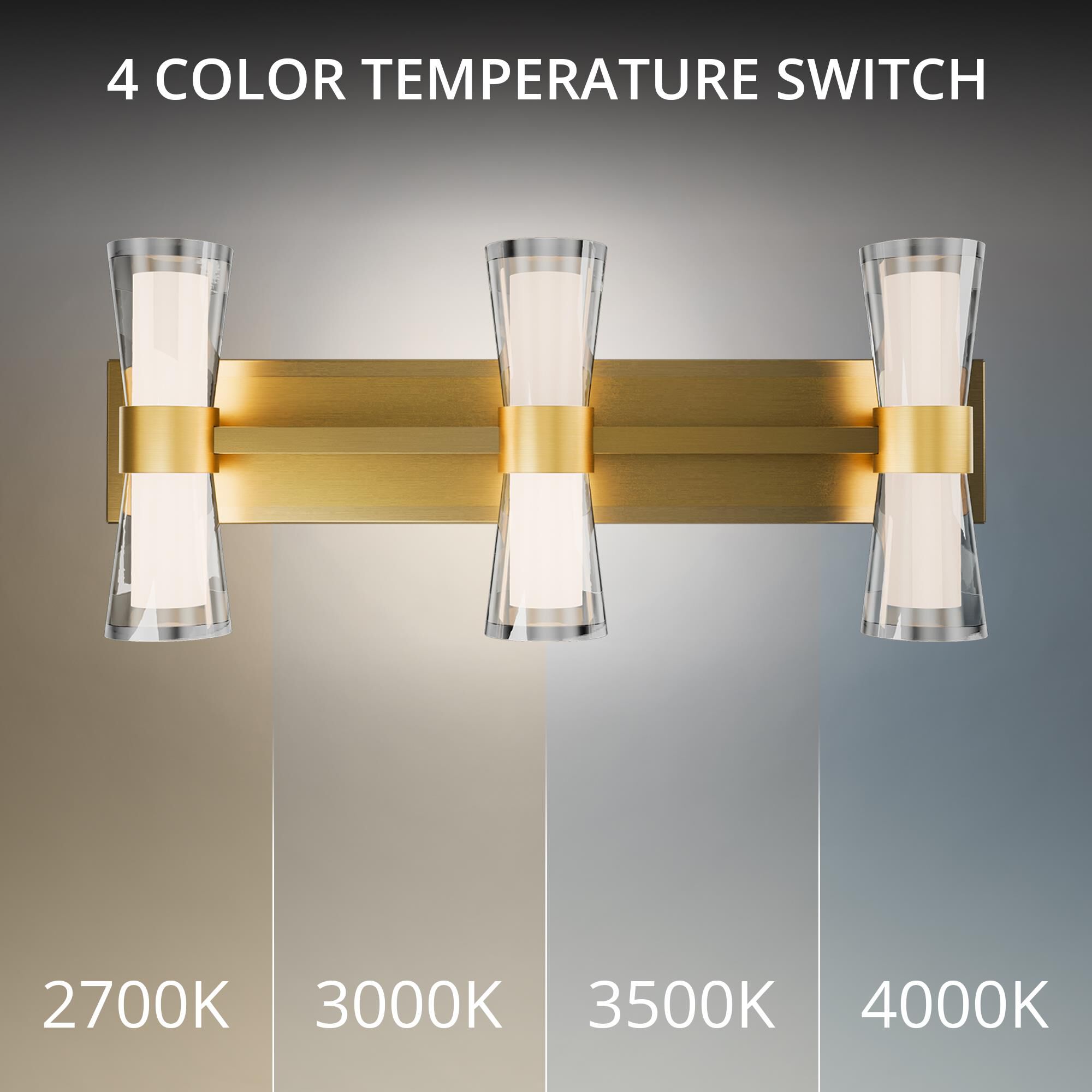 Hourglass 24 Inch Bath Vanity Light by dweLED