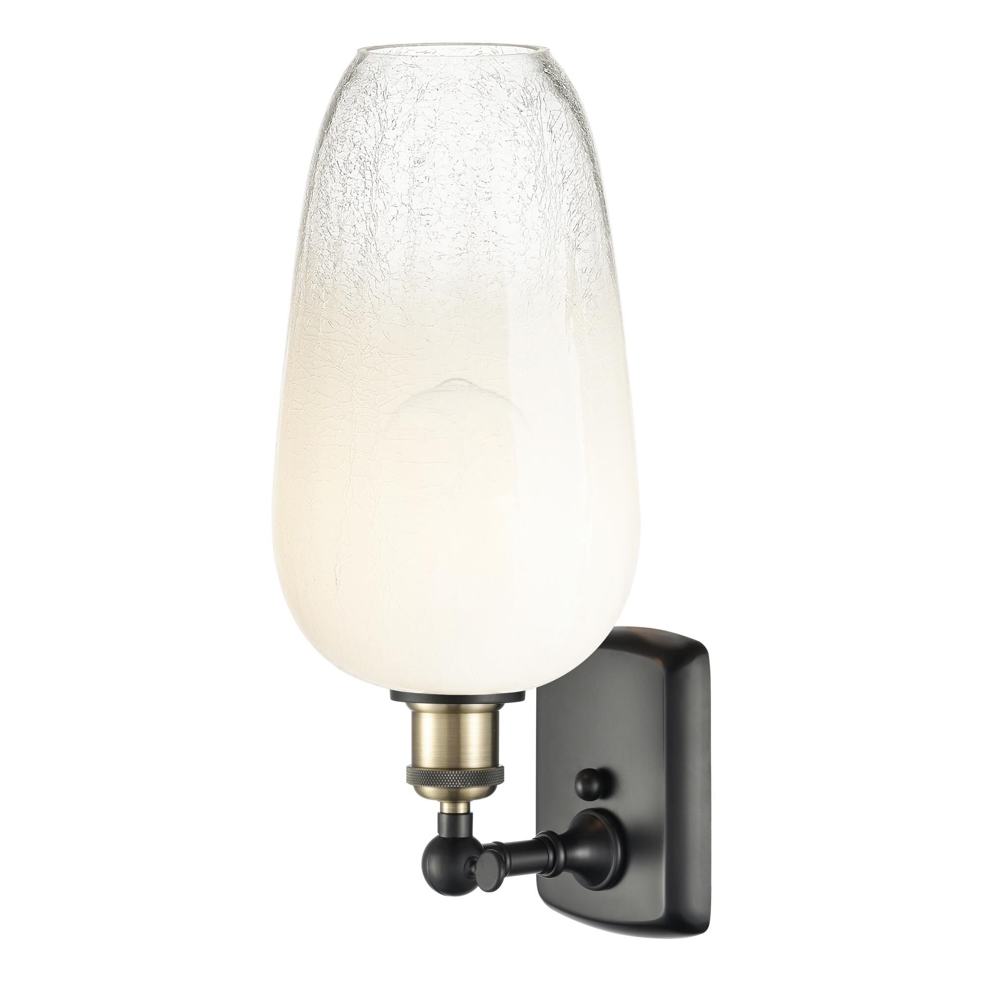 Shown in Black Antique Brass finish and Opal glass