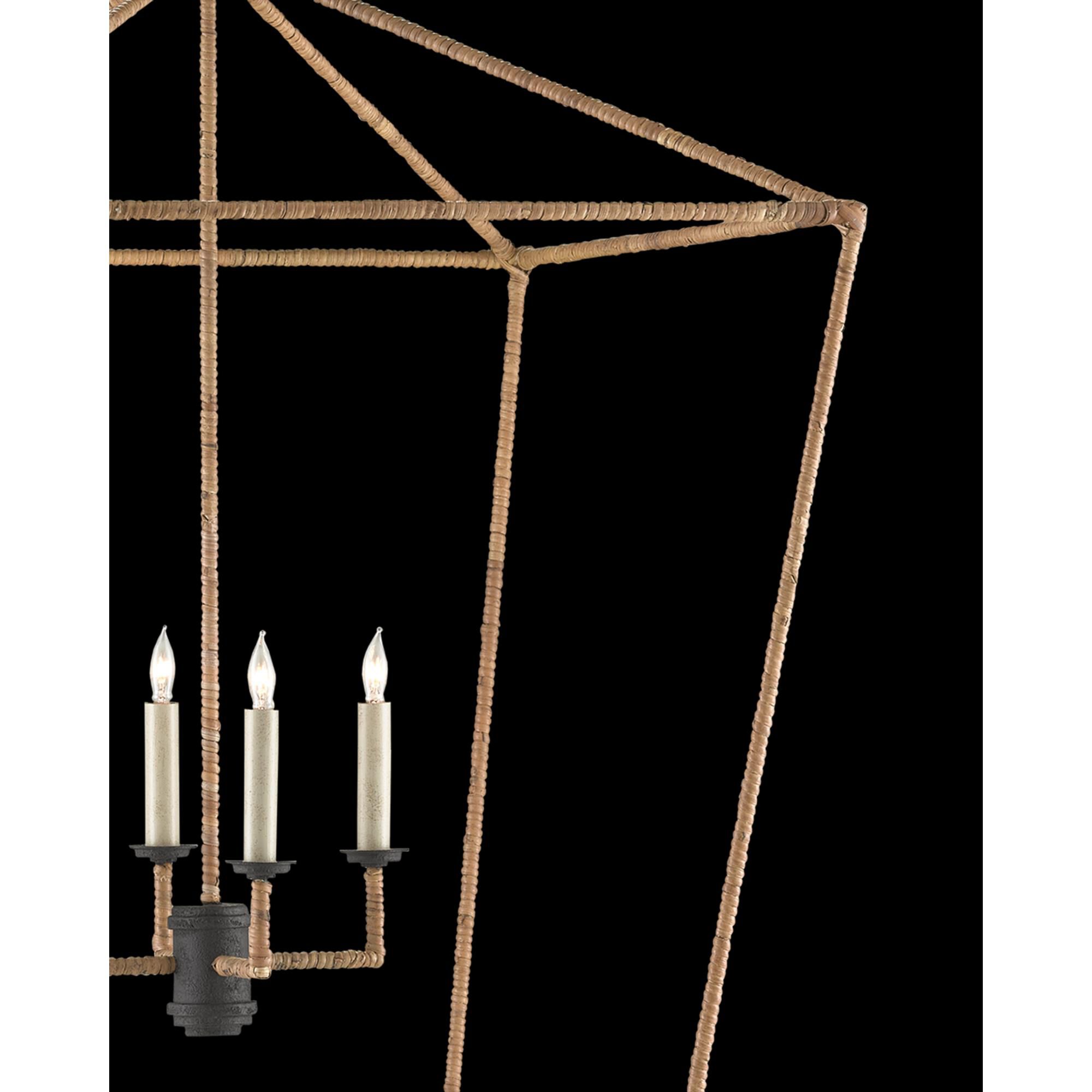 Shown in Mol Black - Natural Rattan finish