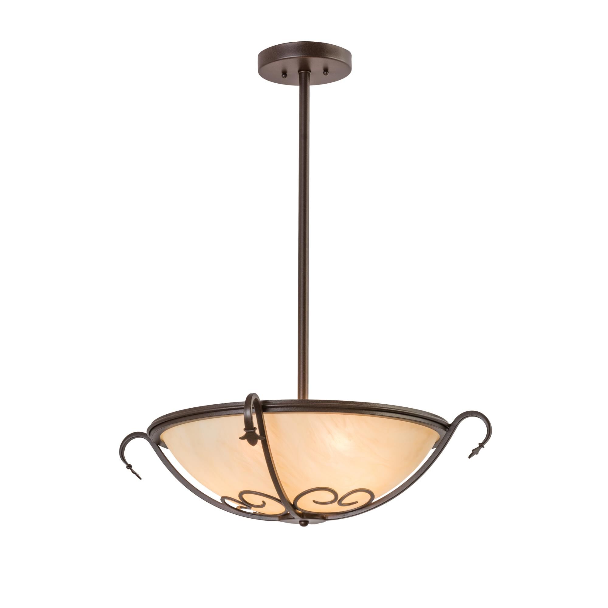 24 Inch 3 Light Semi Flush Mount by Meyda Lighting