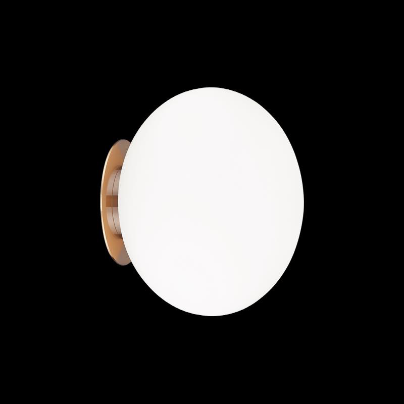 Shown in Aged Gold Brass finish and Opal glass