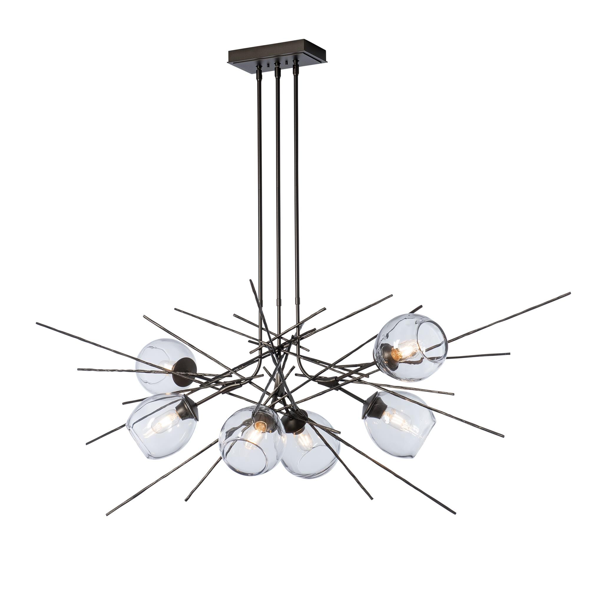 Shown in Oil Rubbed Bronze finish and Clear glass