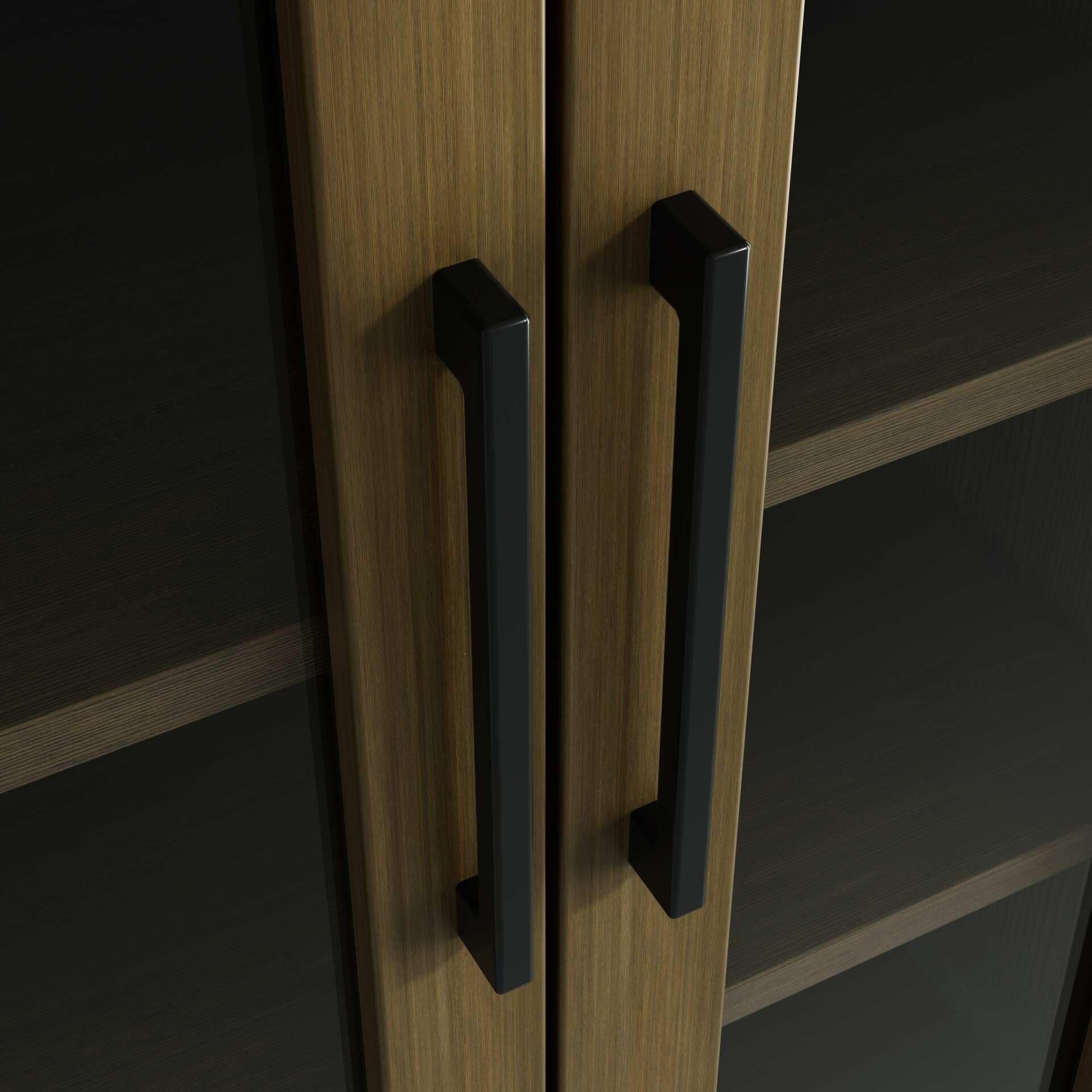 Shown in Hazel Oak finish