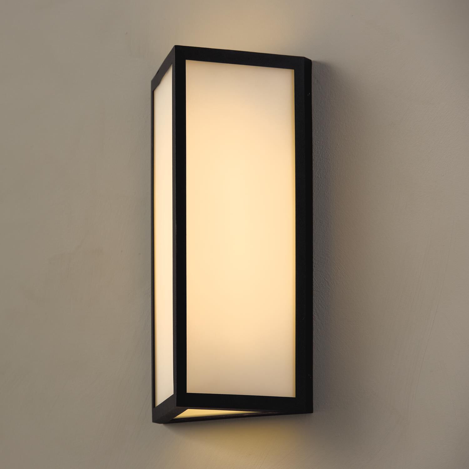 Shown in Black finish and Painted White glass