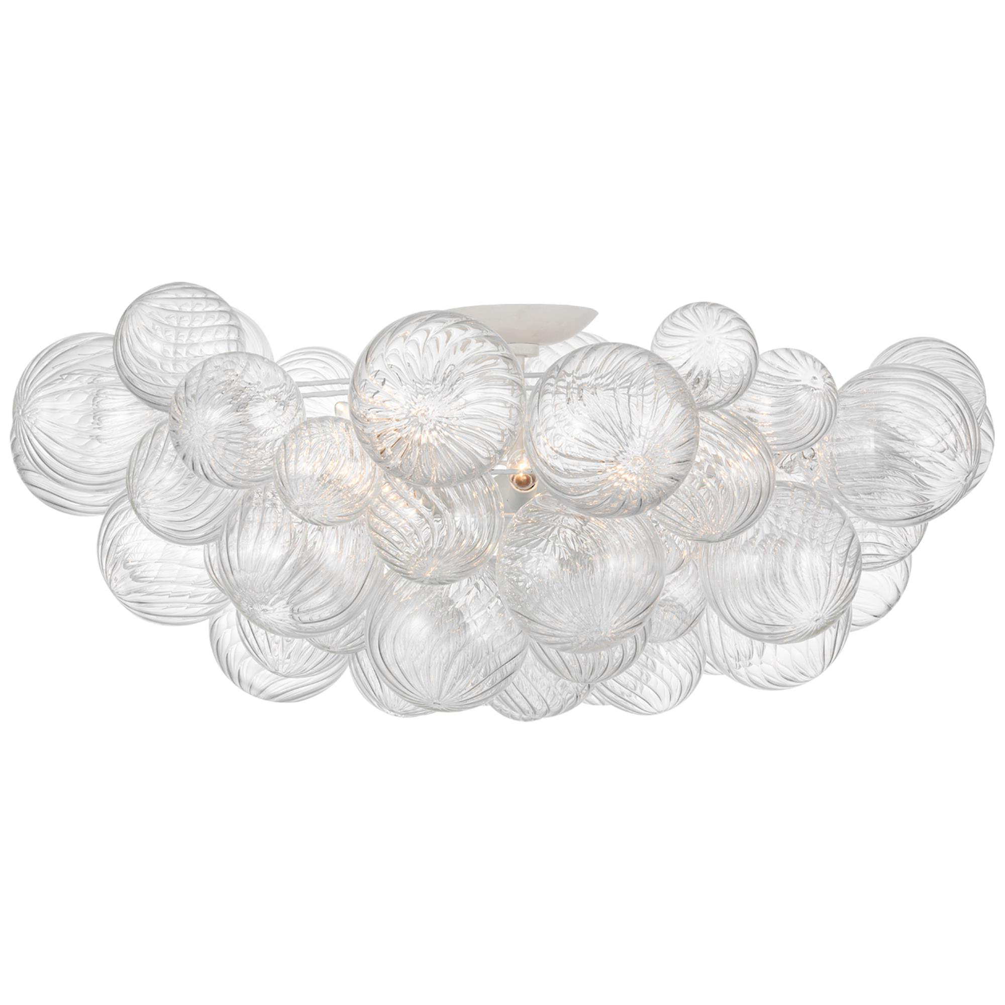 Shown in Plaster White finish and Clear glass