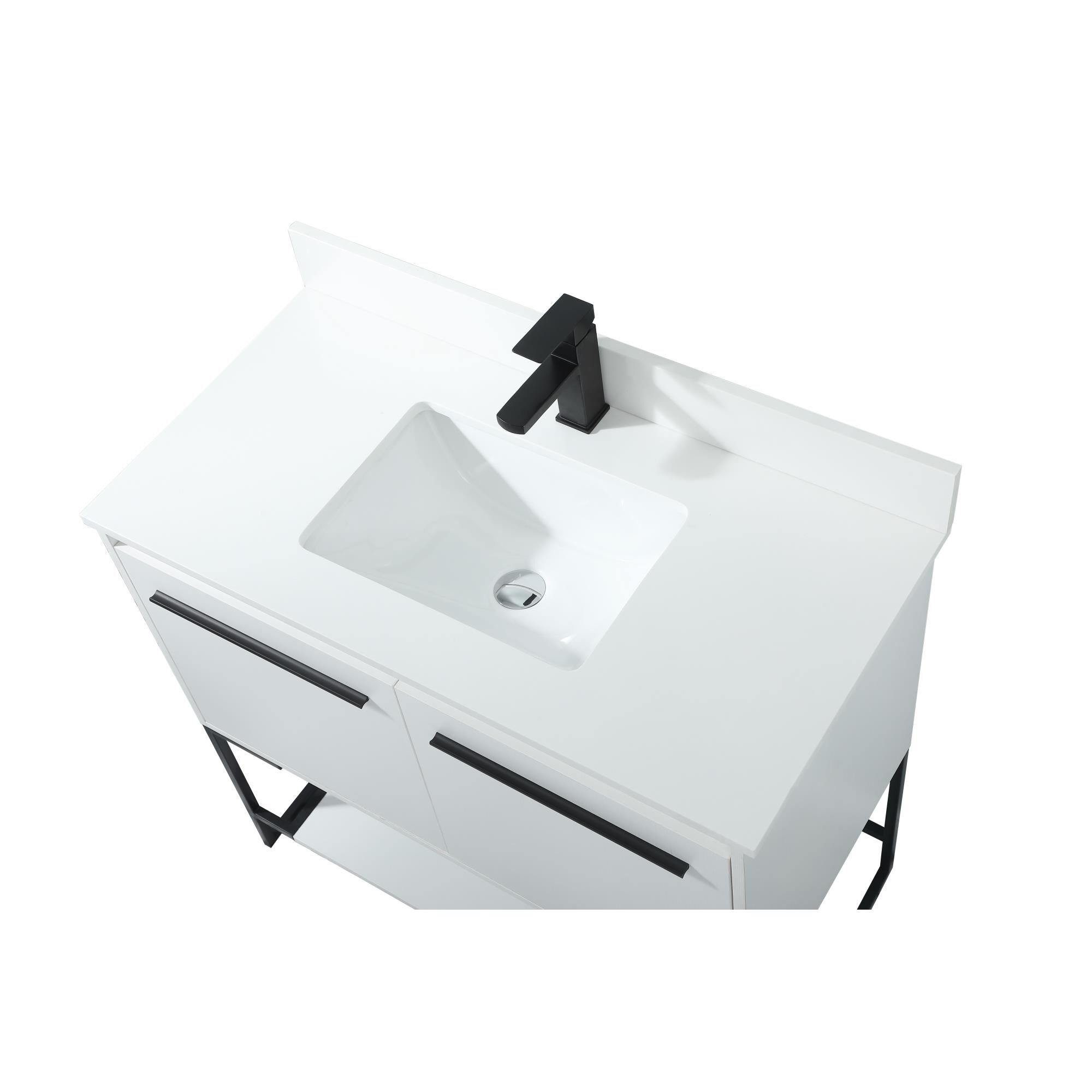 Shown in White finish