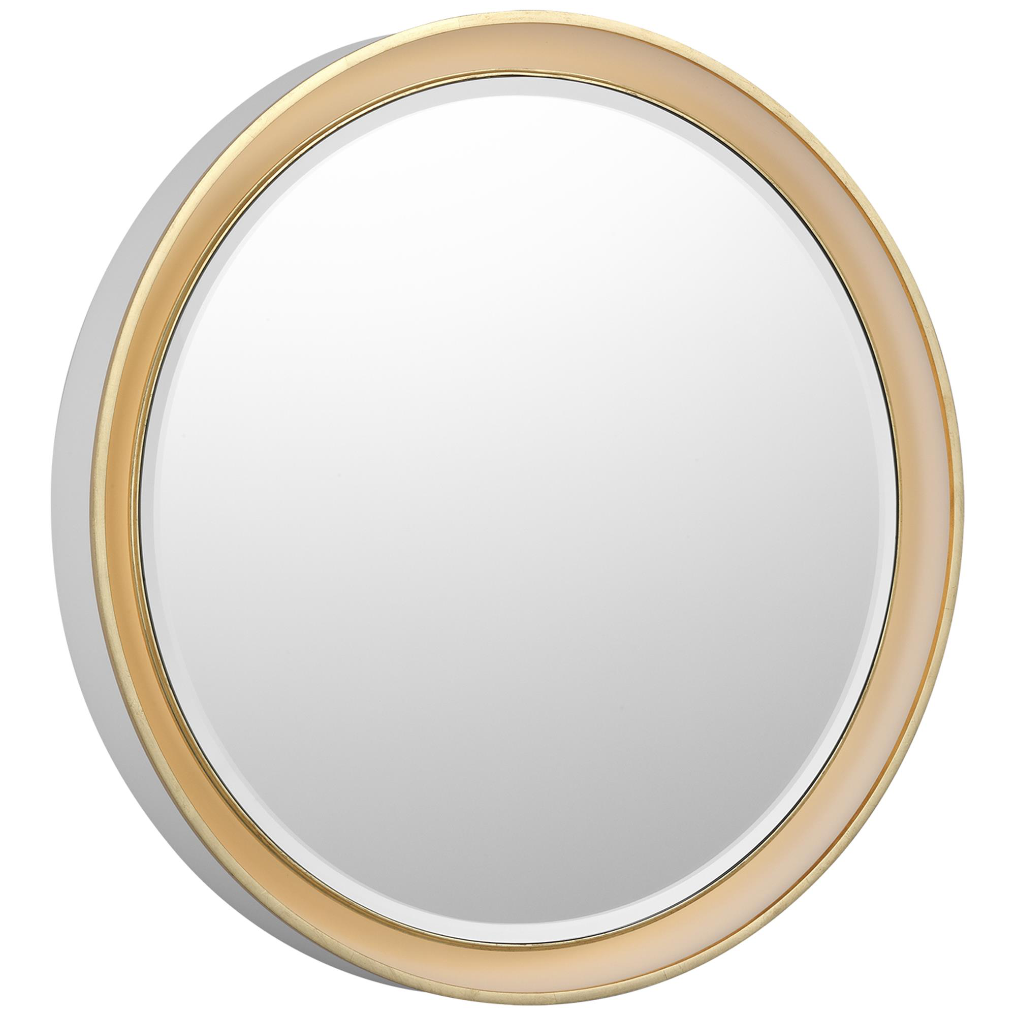 Shown in Matte White and Gild finish