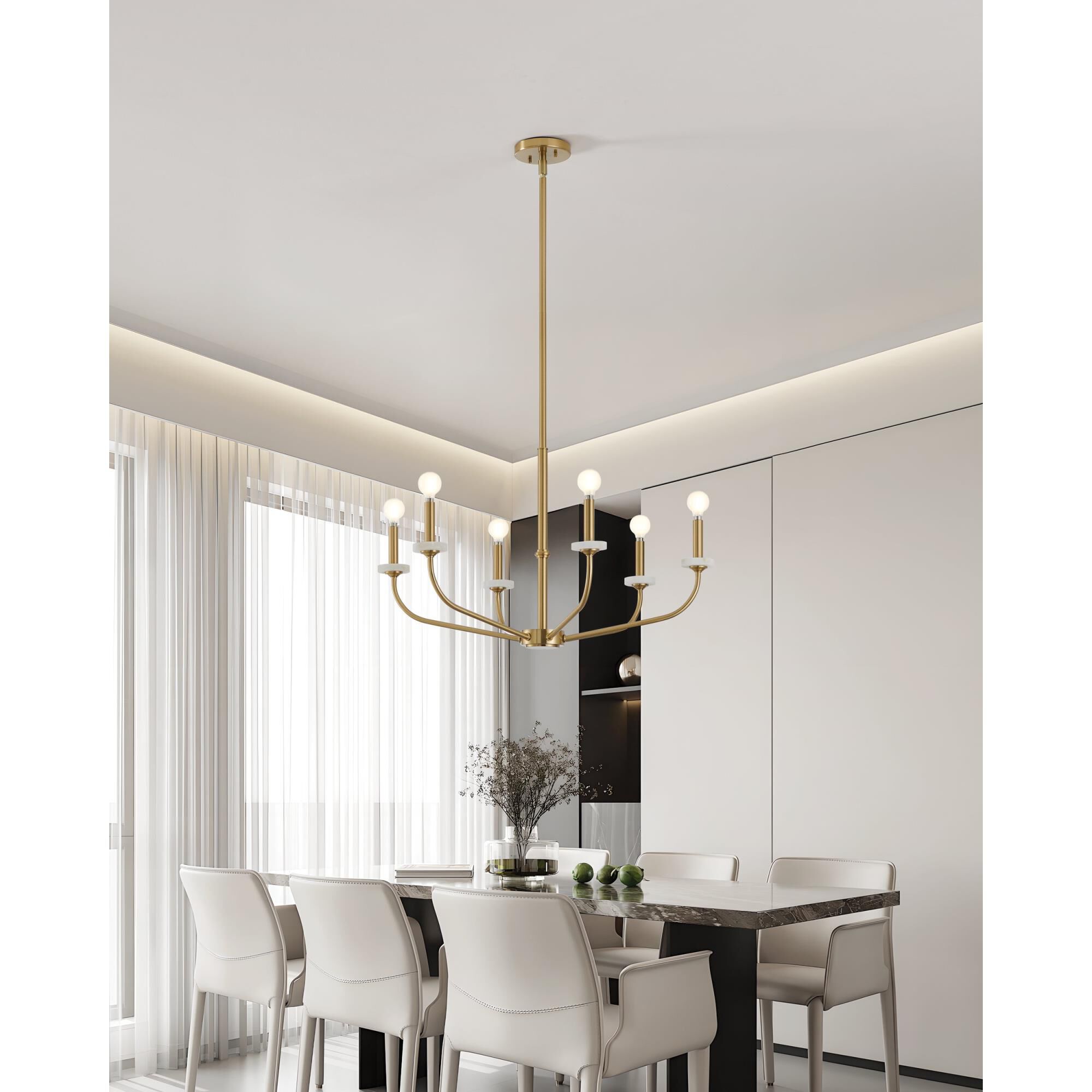 Shown in Brushed Gold finish