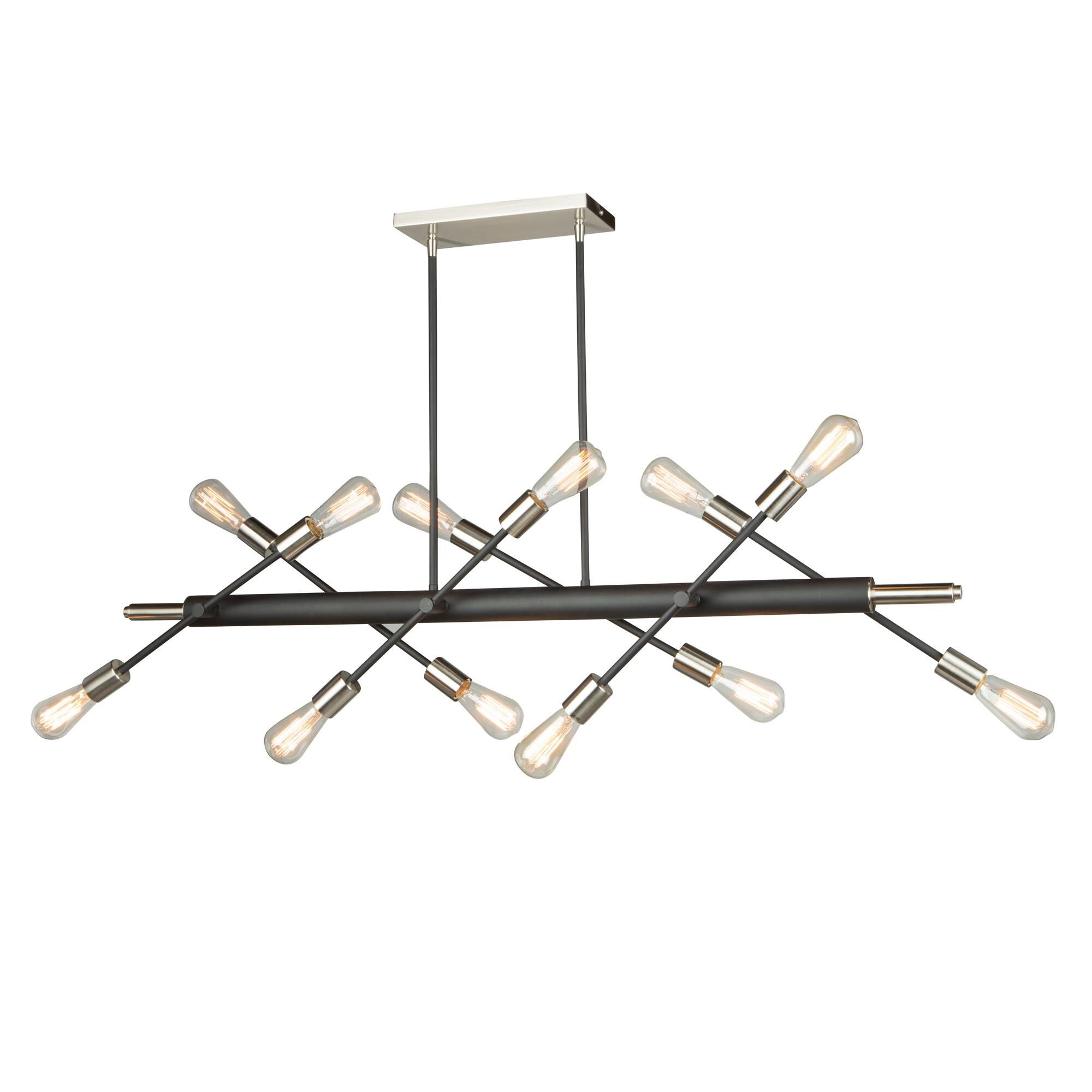 Truro 46 Inch 12 Light Linear Suspension Light by Artcraft