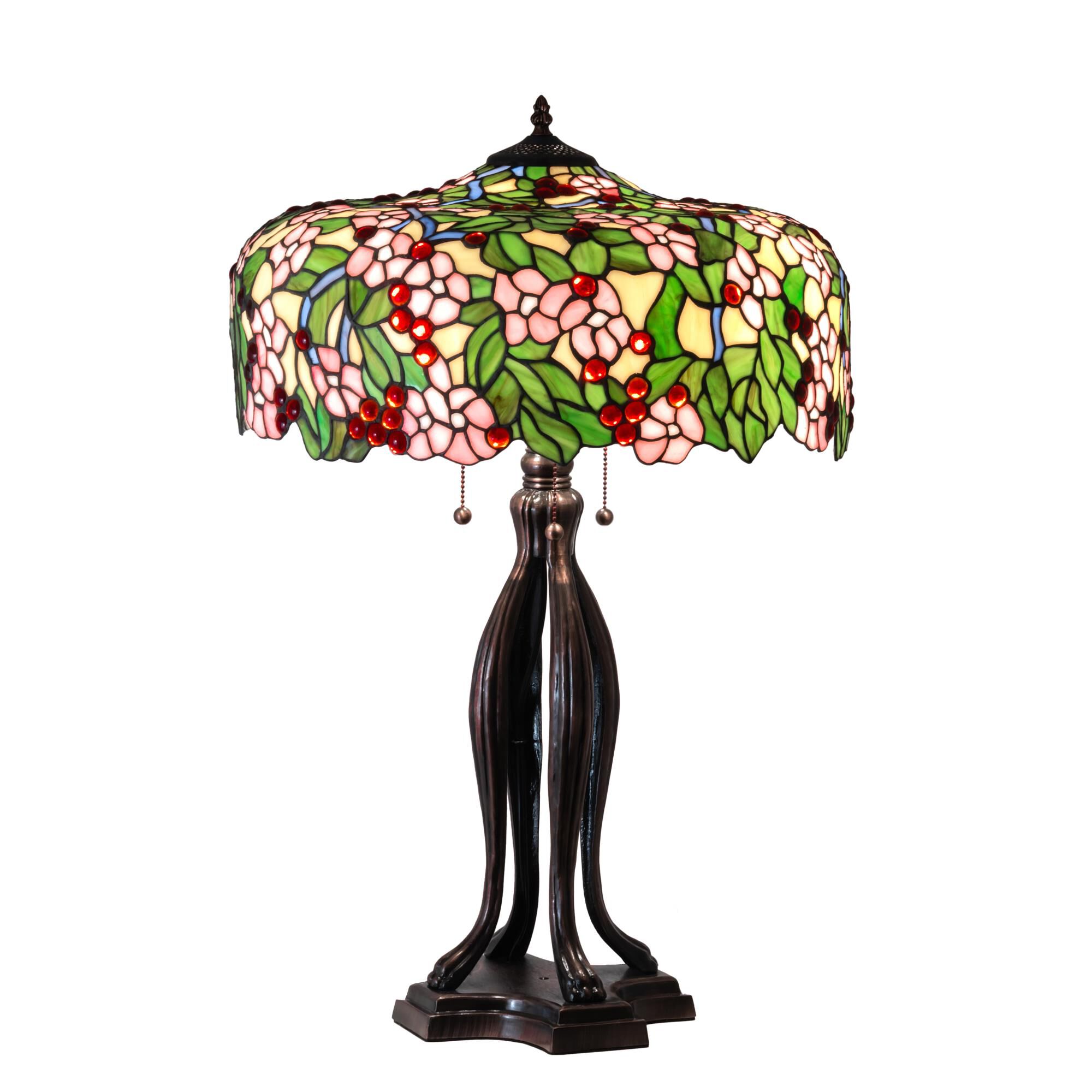 Tiffany Cherry Blossom 30 Inch Table Lamp by Meyda Lighting