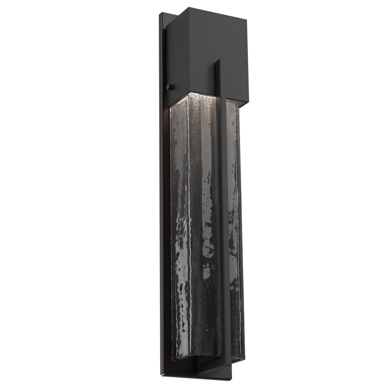 Shown in Textured Black finish and Smoke Granite glass