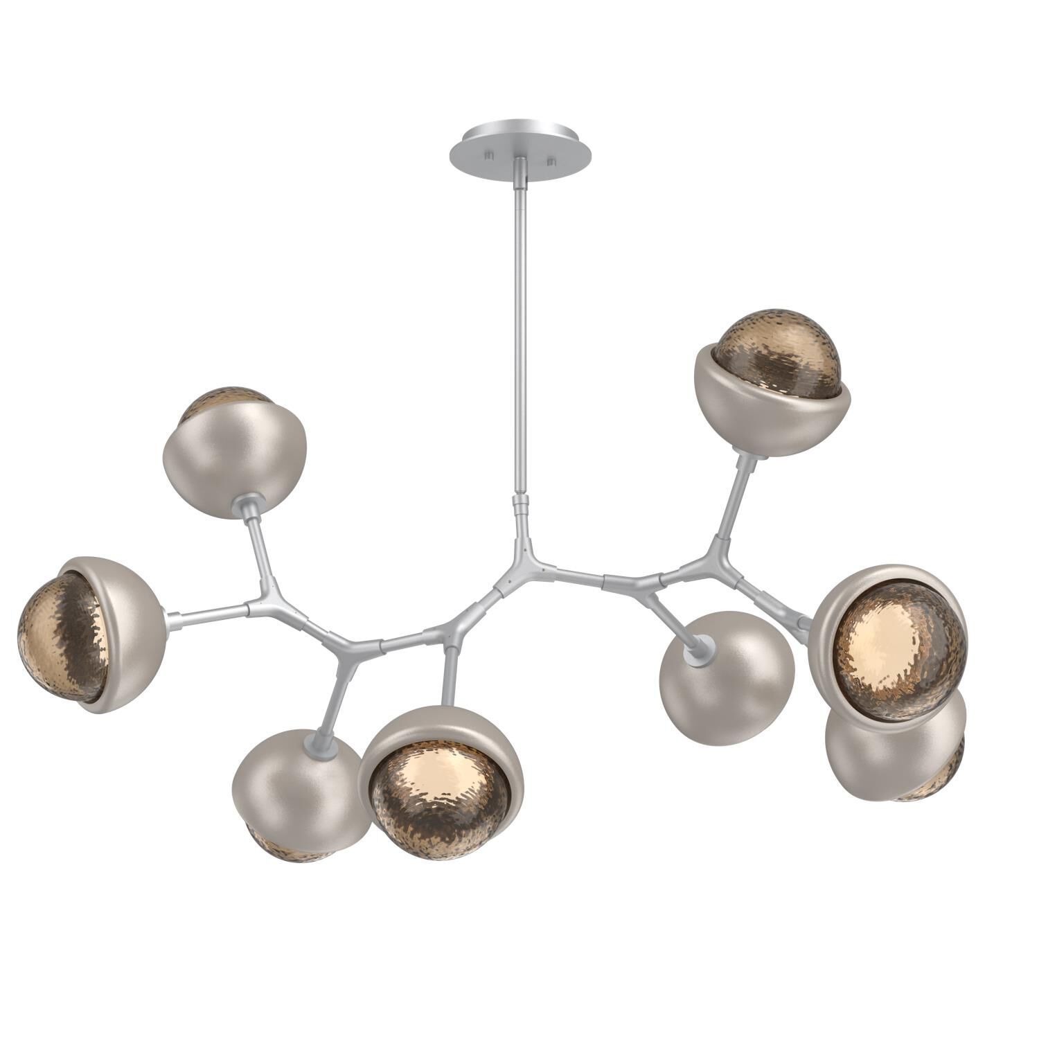 Levi Wilson Cabochon 38 Inch Linear Suspension Light by Hammerton Studio