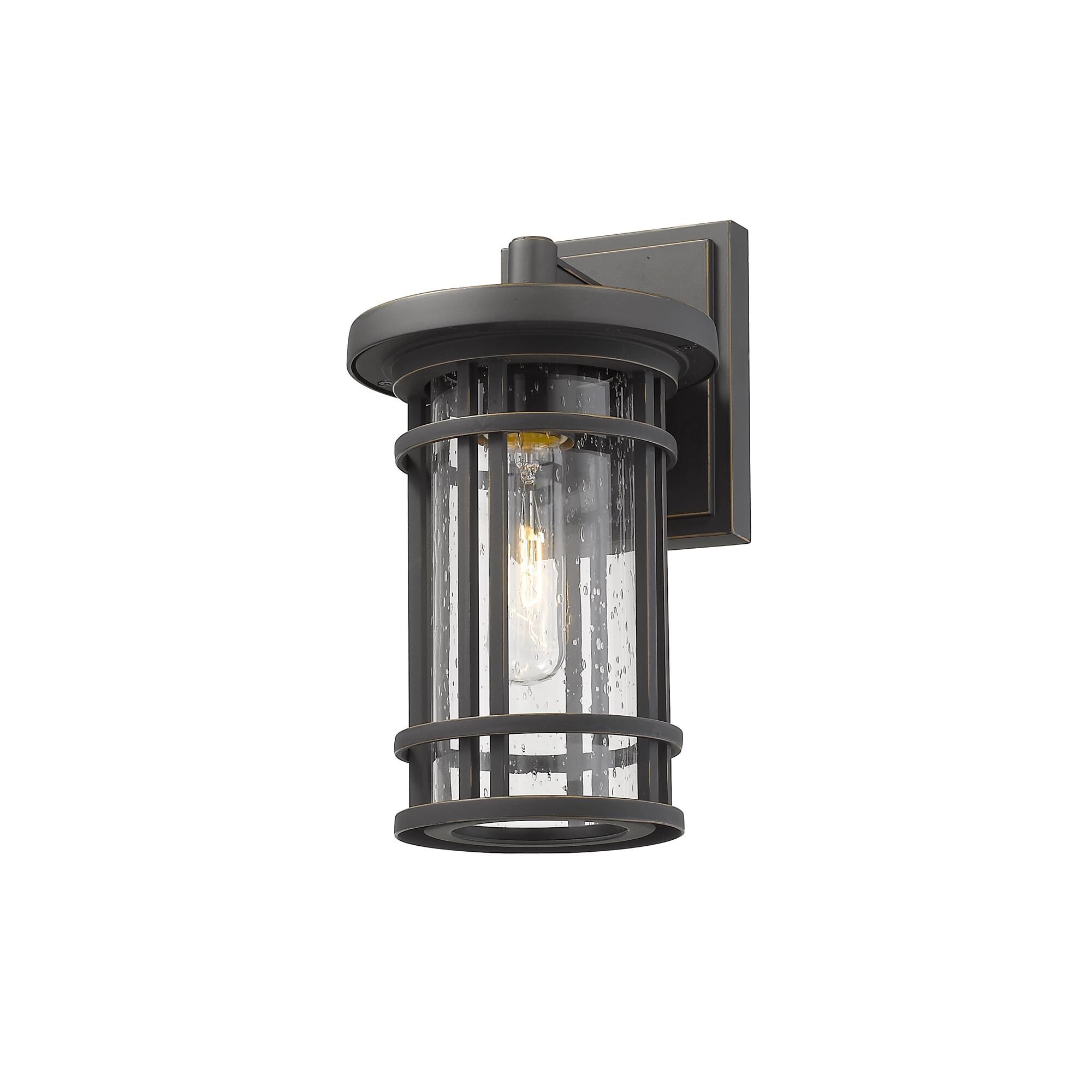 Shown in Oil Rubbed Bronze finish and Glass shade