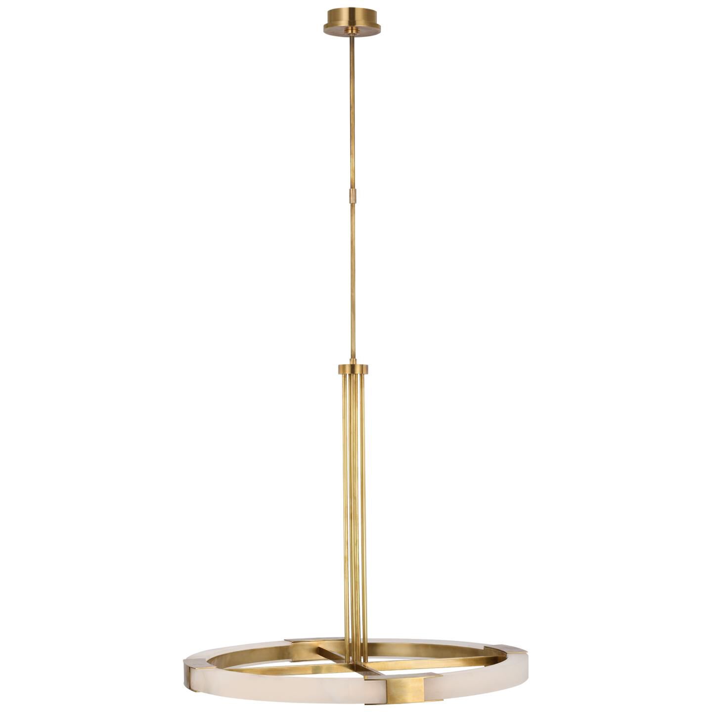 Shown in Antique-Burnished Brass and Alabaster finish