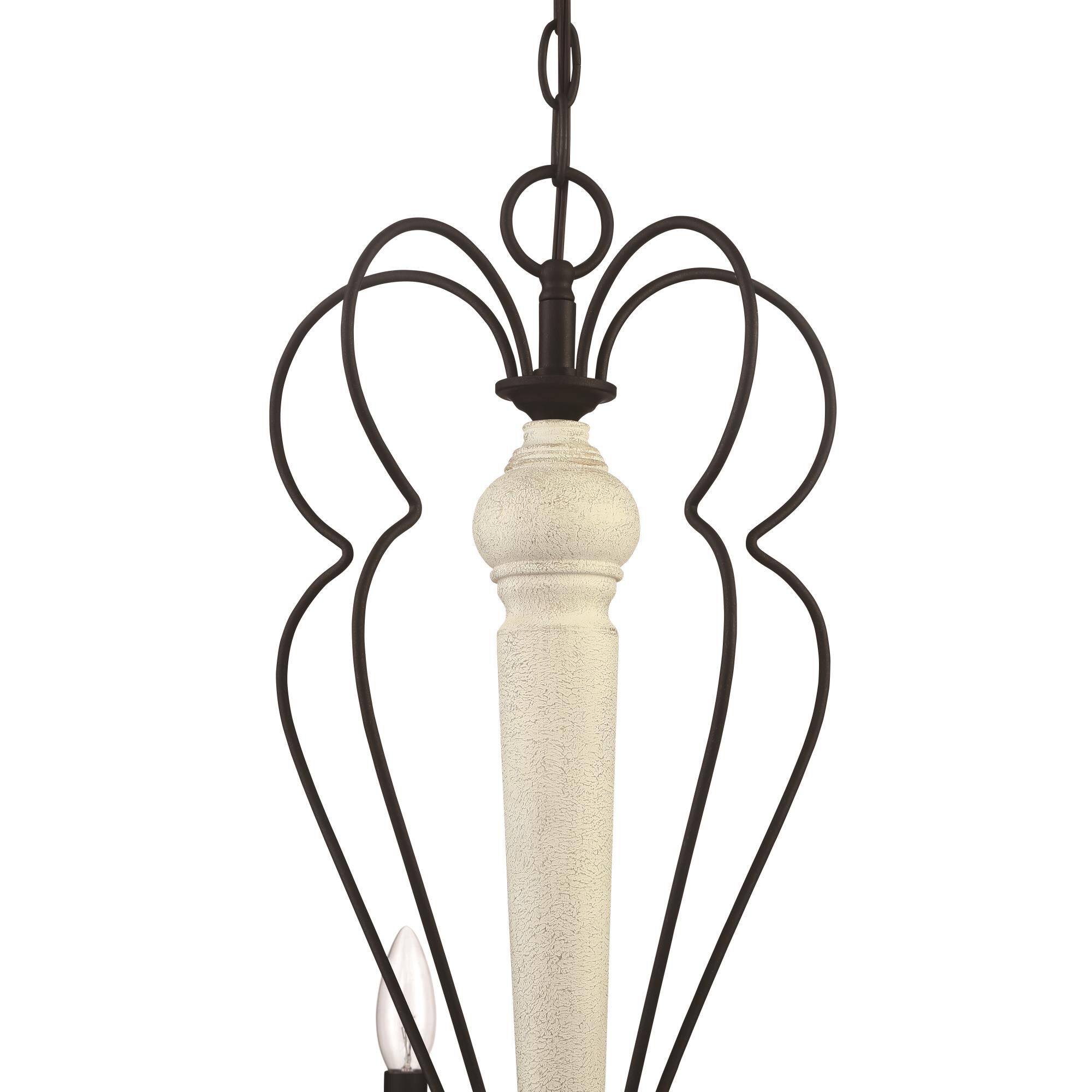 Shown in Cottage White - Espresso finish