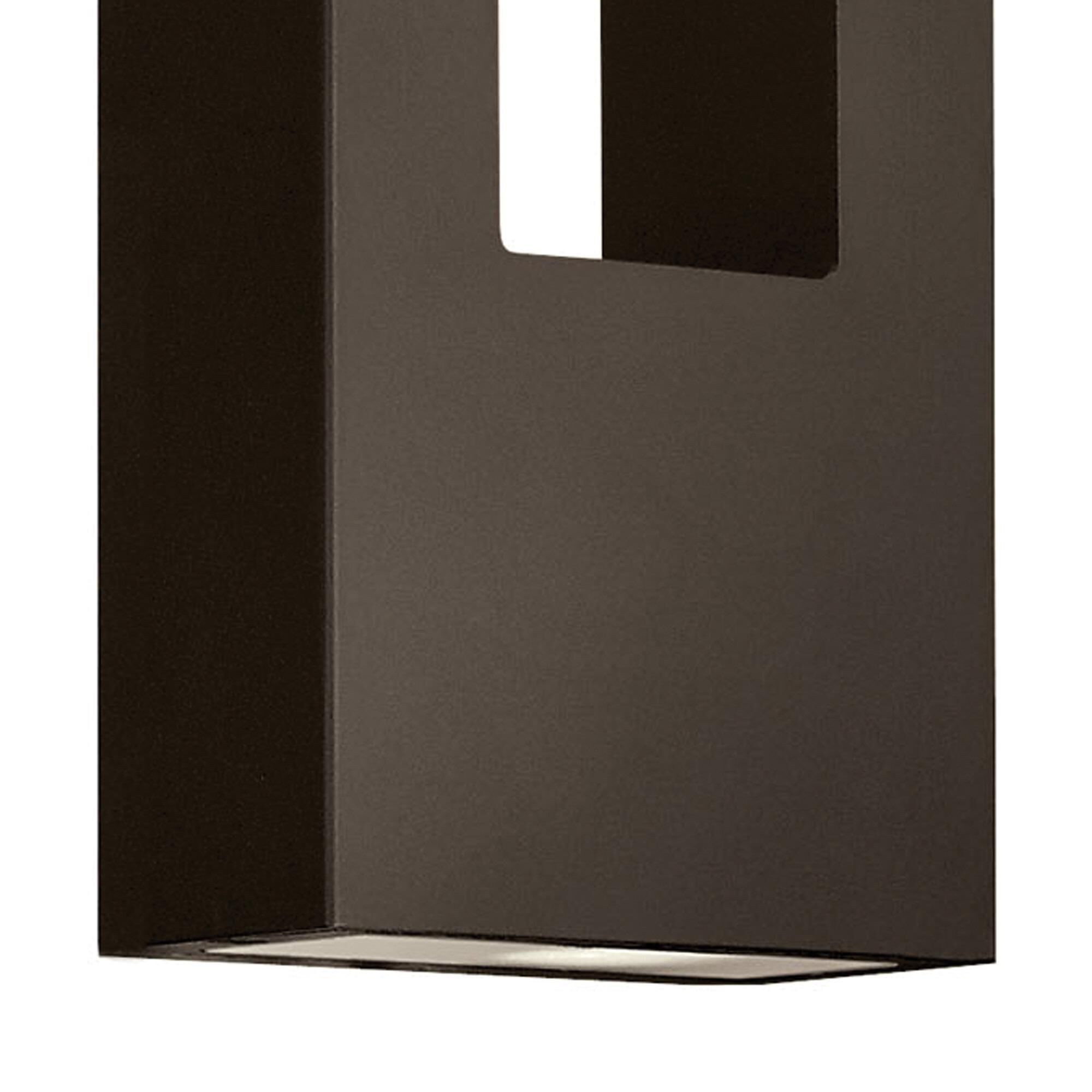 Shown in Bronze finish and Etched Lens glass