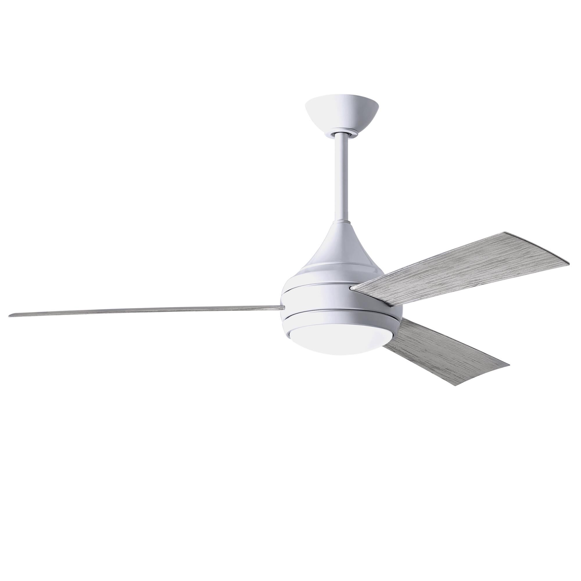 Donaire Outdoor Coastal Wet Rated 52 Inch Ceiling Fan with Light Kit by Matthews Fan Company
