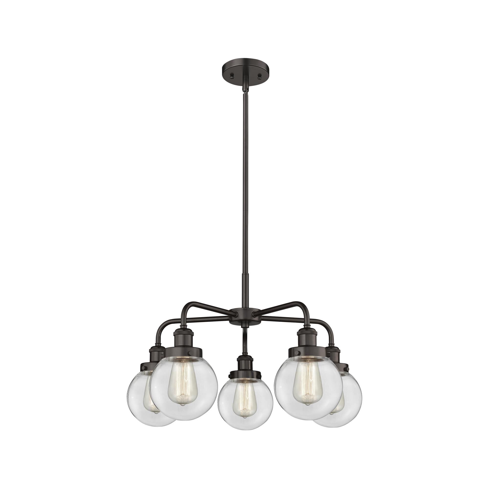 Shown in Oil Rubbed Bronze finish and Clear glass