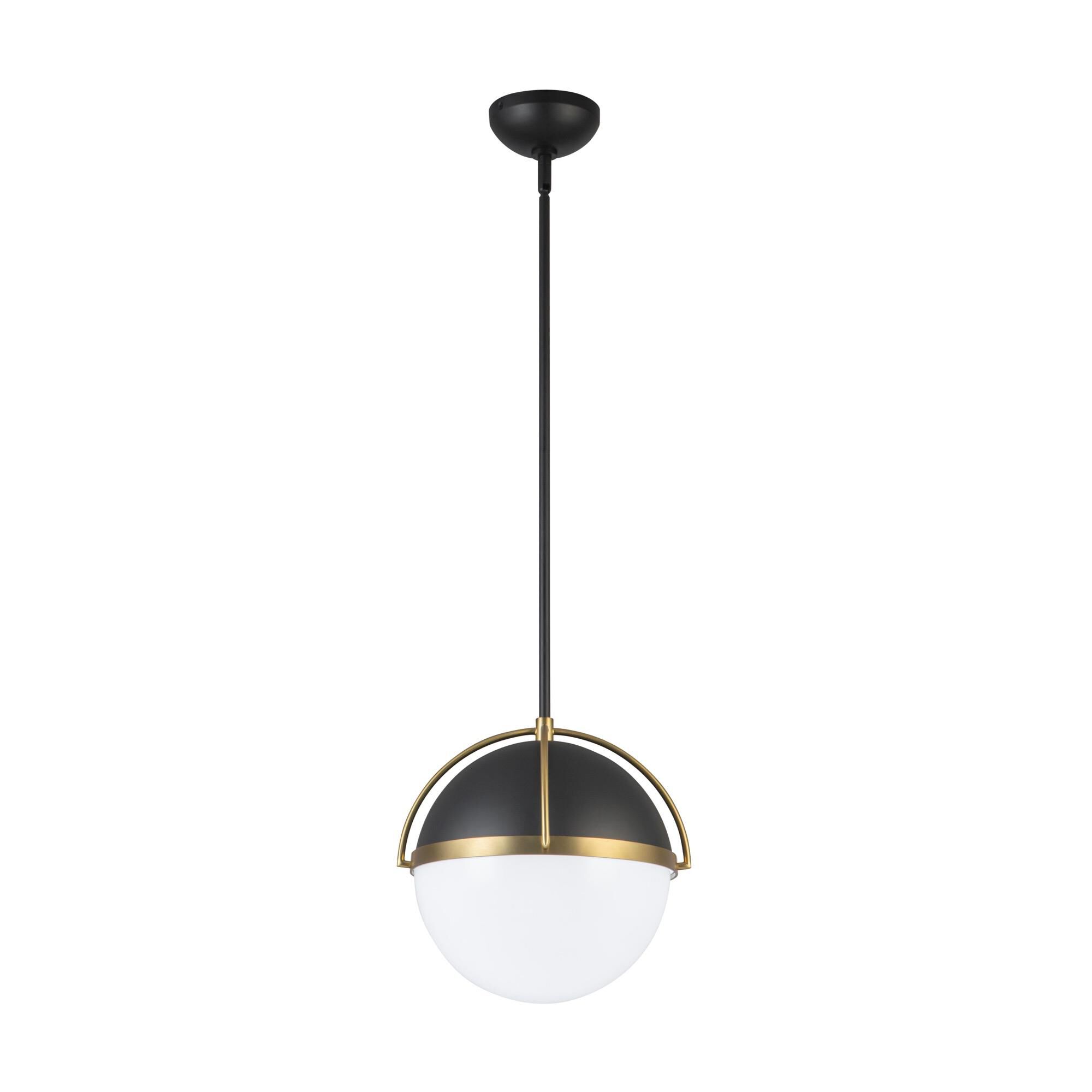 Shown in Black and Brushed Brass finish