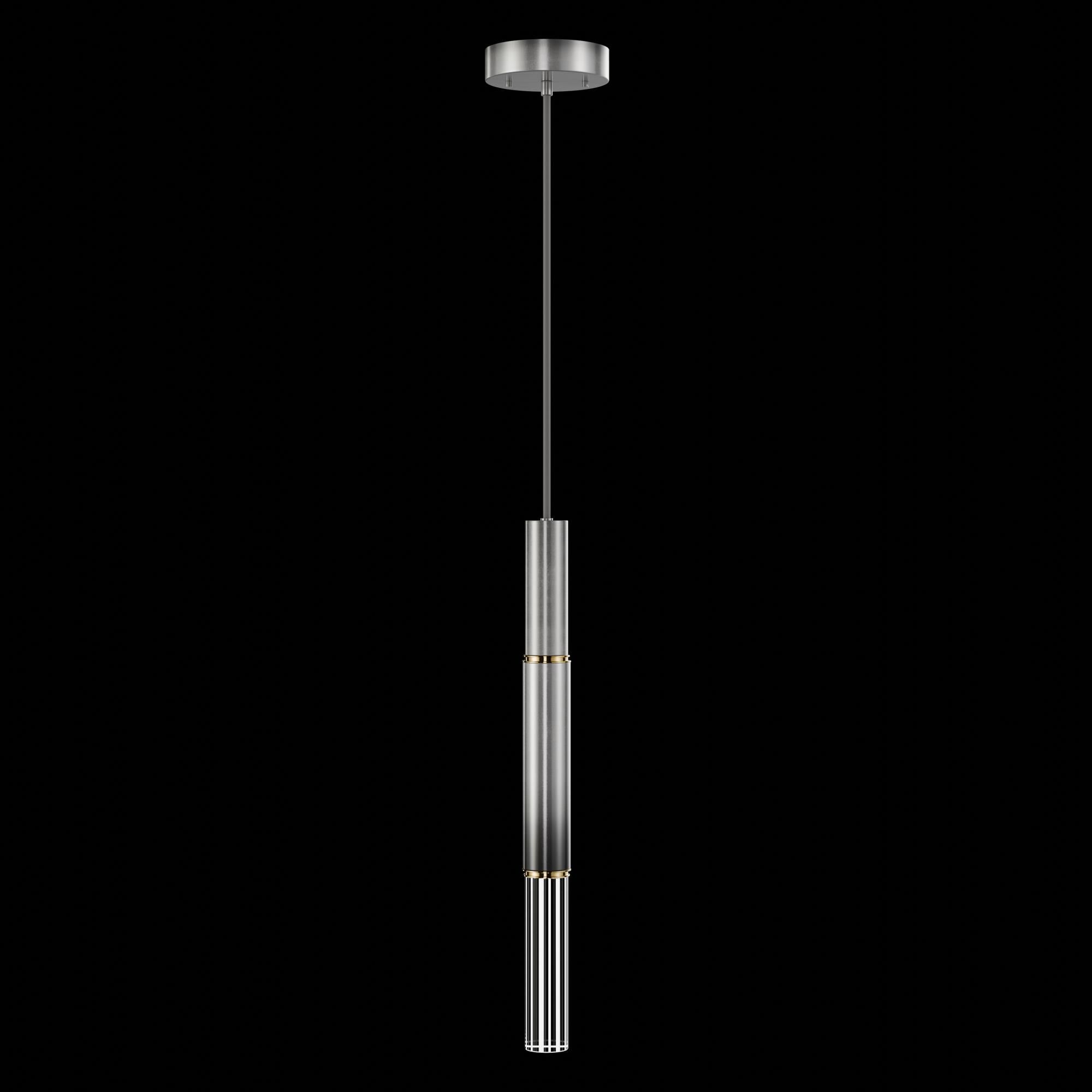 Shown in Silver finish and True crystal and False glass