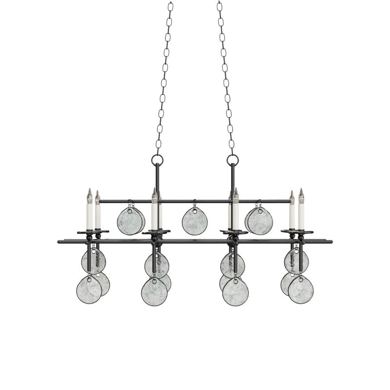 Sethos 42 Inch 8 Light Linear Suspension Light by Currey and Company