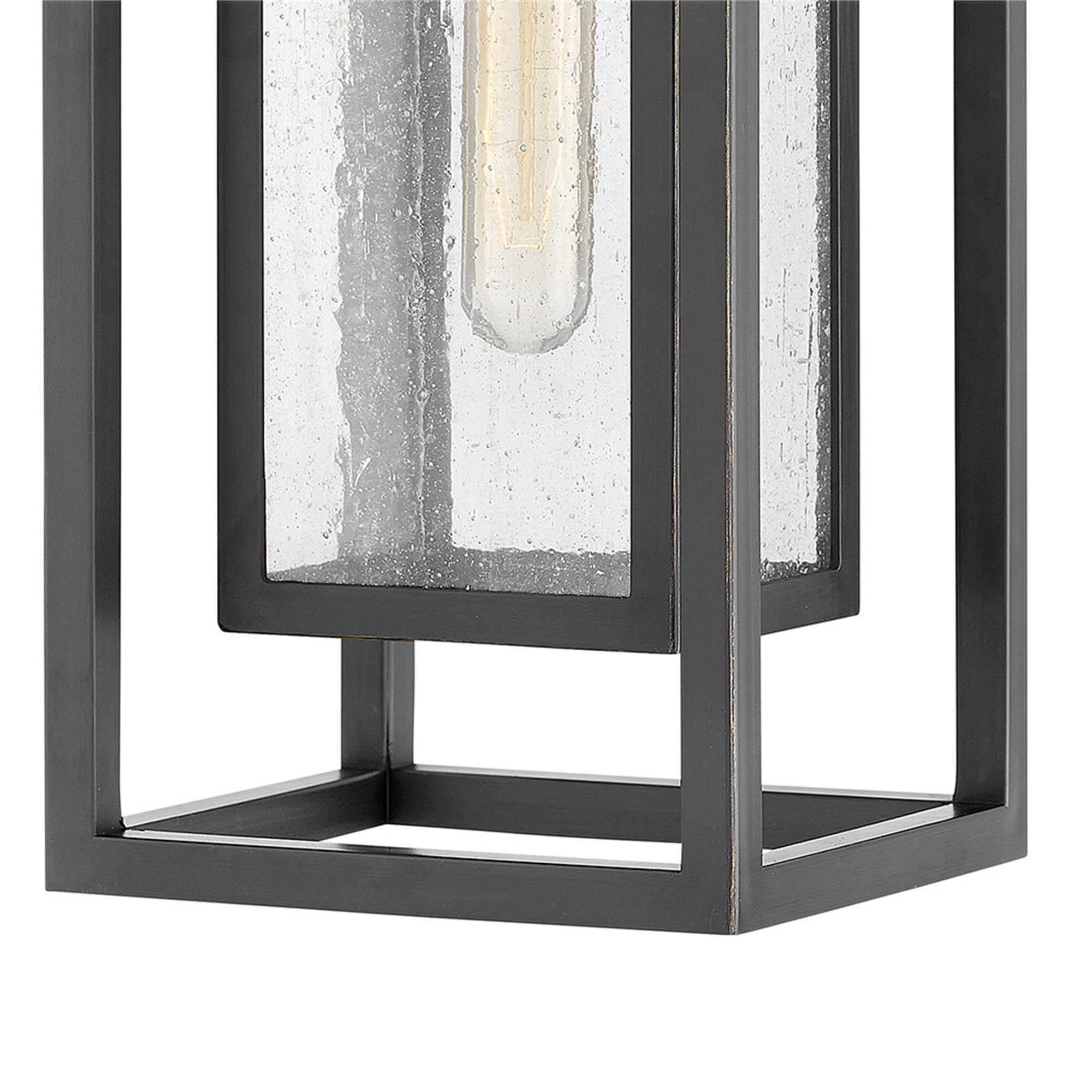 Shown in Oil Rubbed Bronze finish and Clear Seedy glass and 12 Volt accent