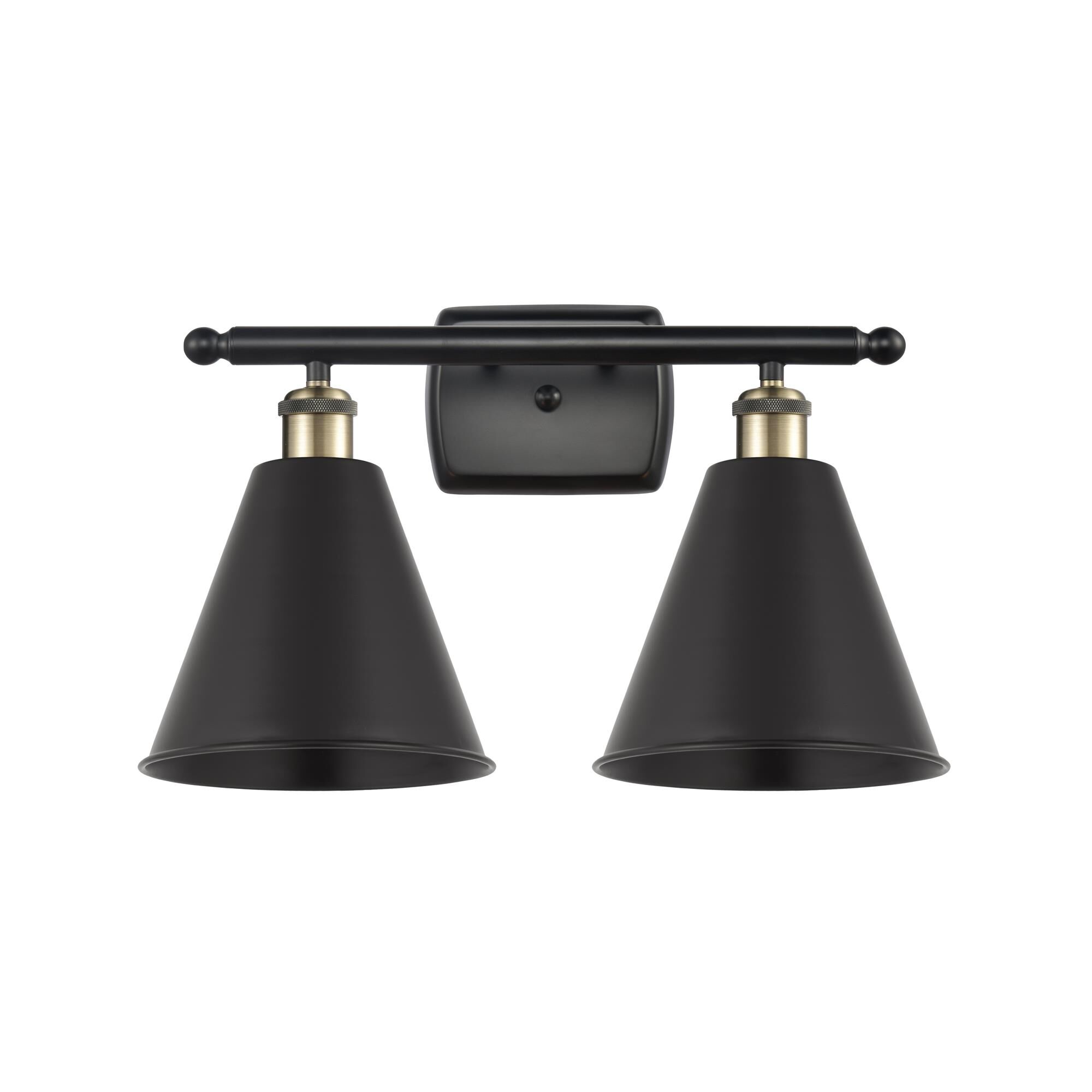 Bruno Marashlian Ballston Cone 18 Inch 2 Light Bath Vanity Light by Innovations Lighting