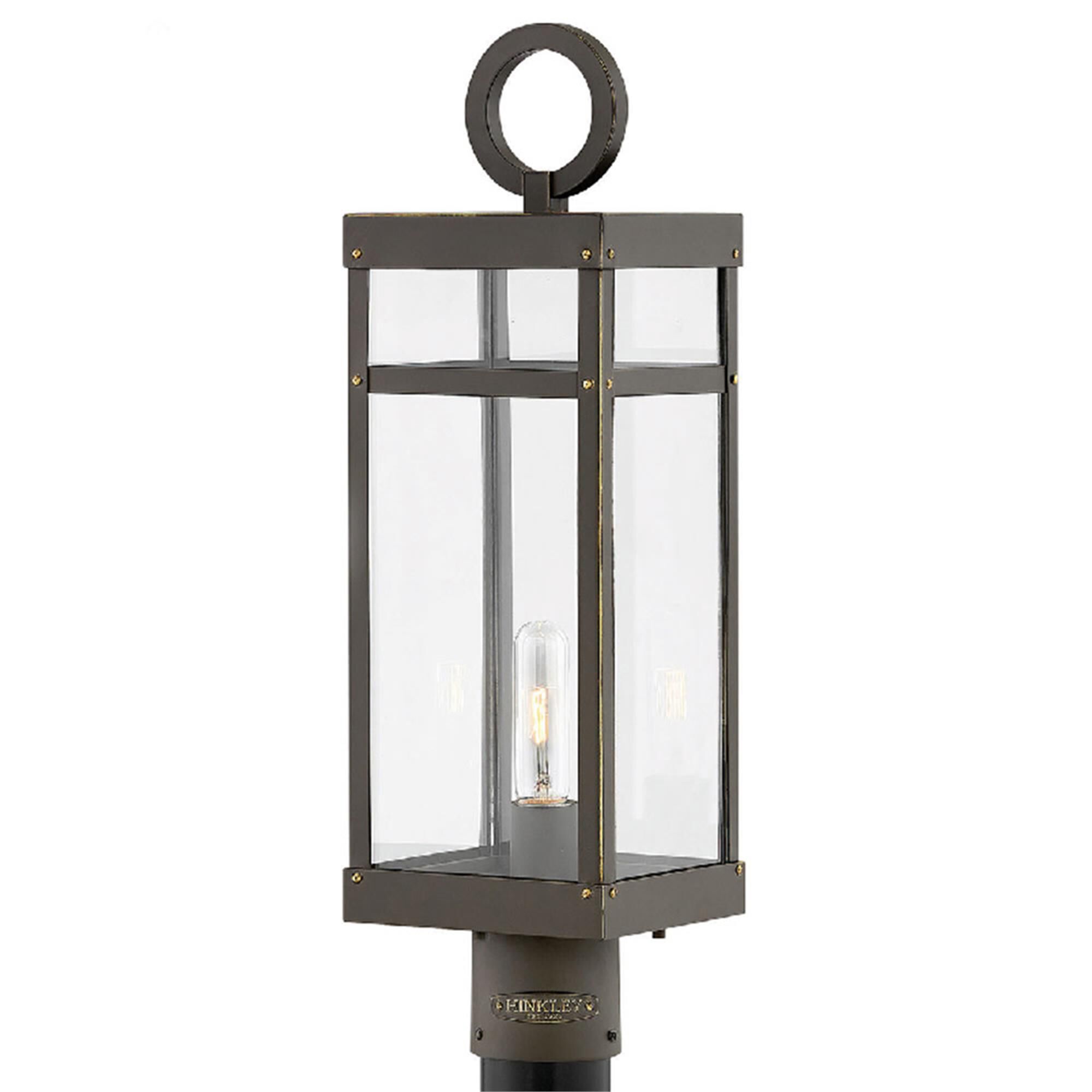 Shown in Oil Rubbed Bronze finish and Clear glass and 120 Volt accent