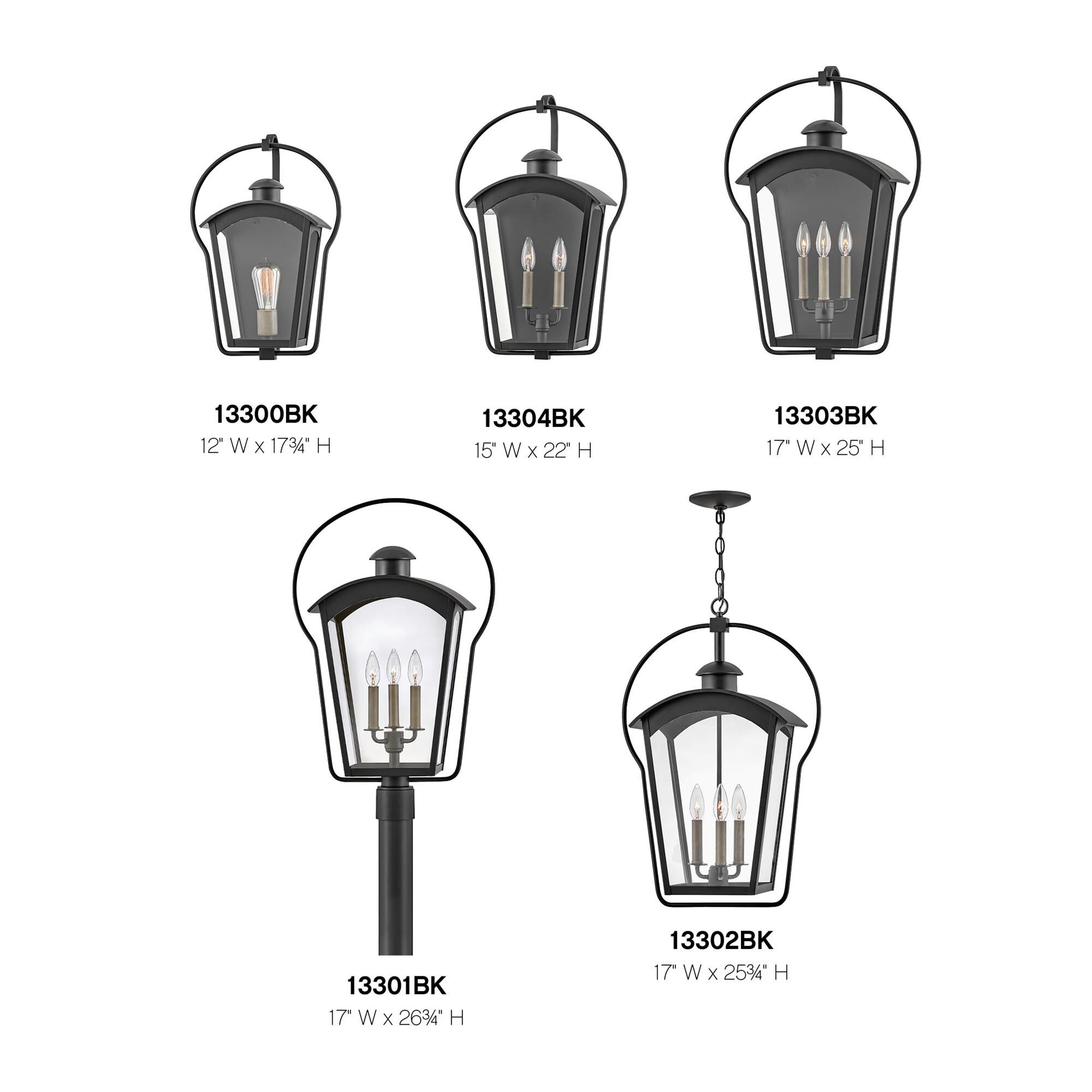 Shown in Black with Burnished Bronze Accents finish and Clear glass