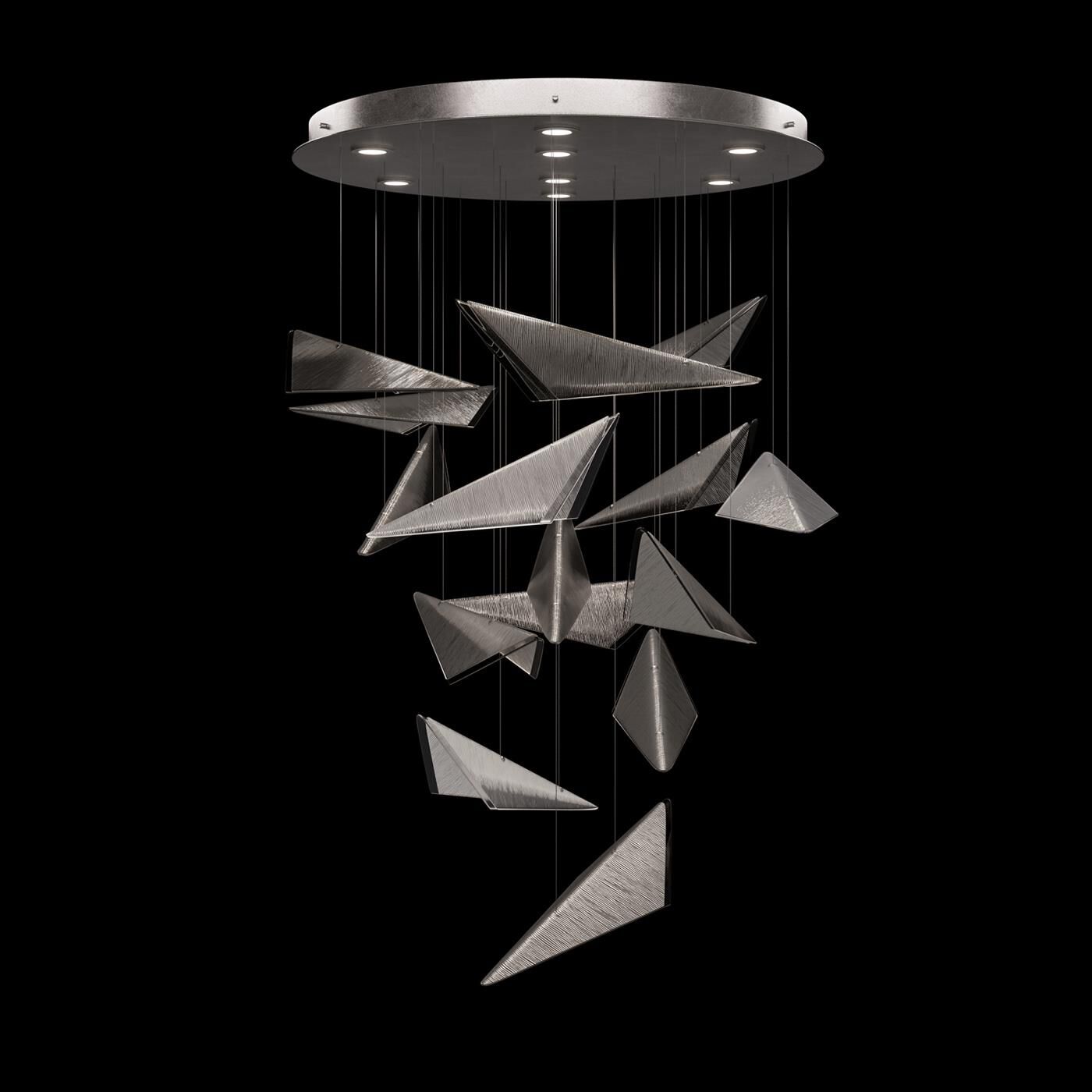 Shown in Silver finish and Smoke Linear glass