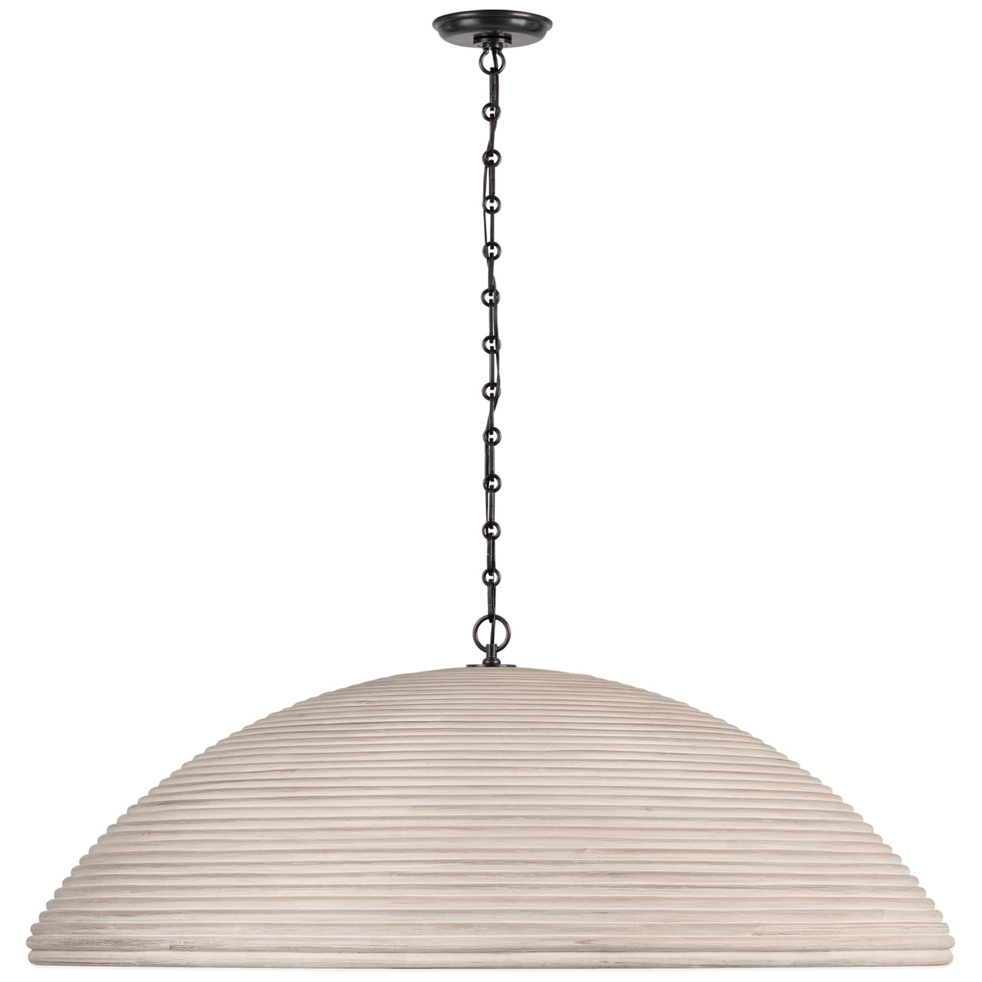 Shown in Bronze finish and Ash Rattan shade