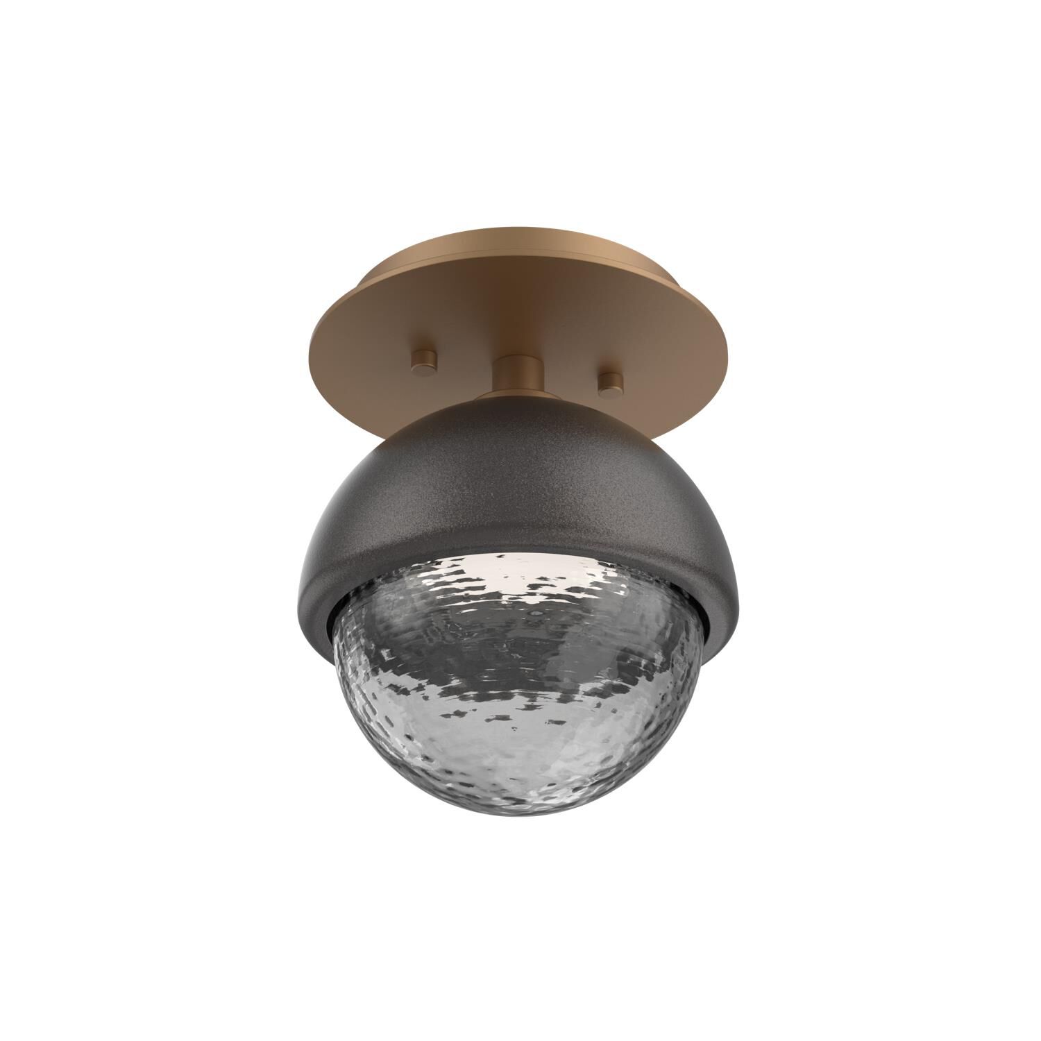 Shown in Novel Brass finish and Smoke glass and Graphite accent