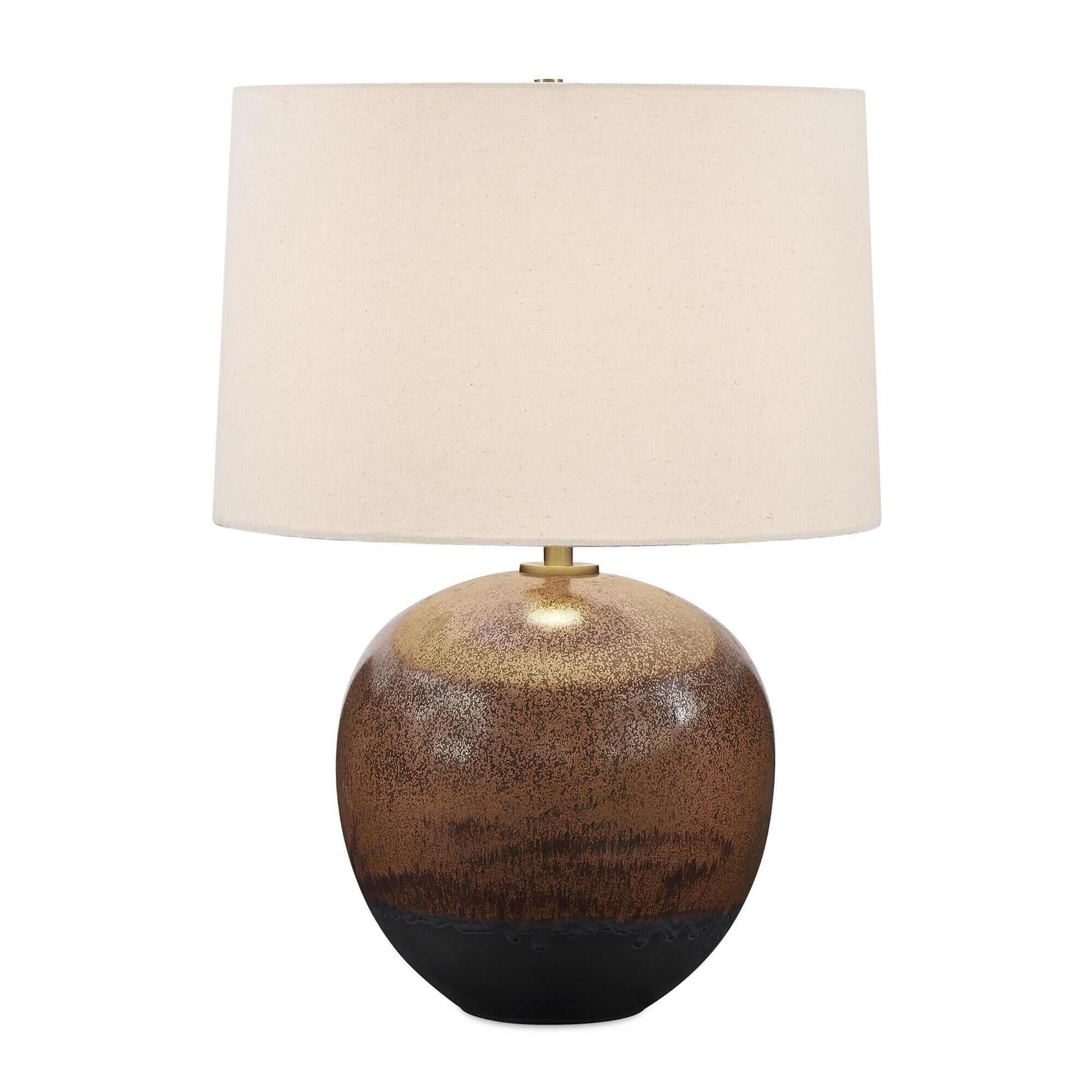 Shown in Bronze, Brown finish and Round with Liner shade
