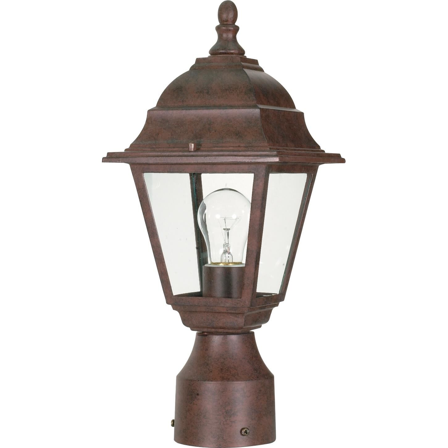 Briton 14 Inch Tall 1 Light Outdoor Post Lamp by Nuvo Lighting