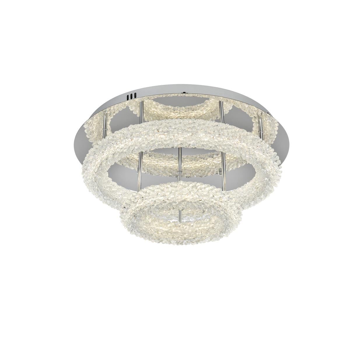 Bowen 22 Inch Semi Flush Mount by Elegant Lighting