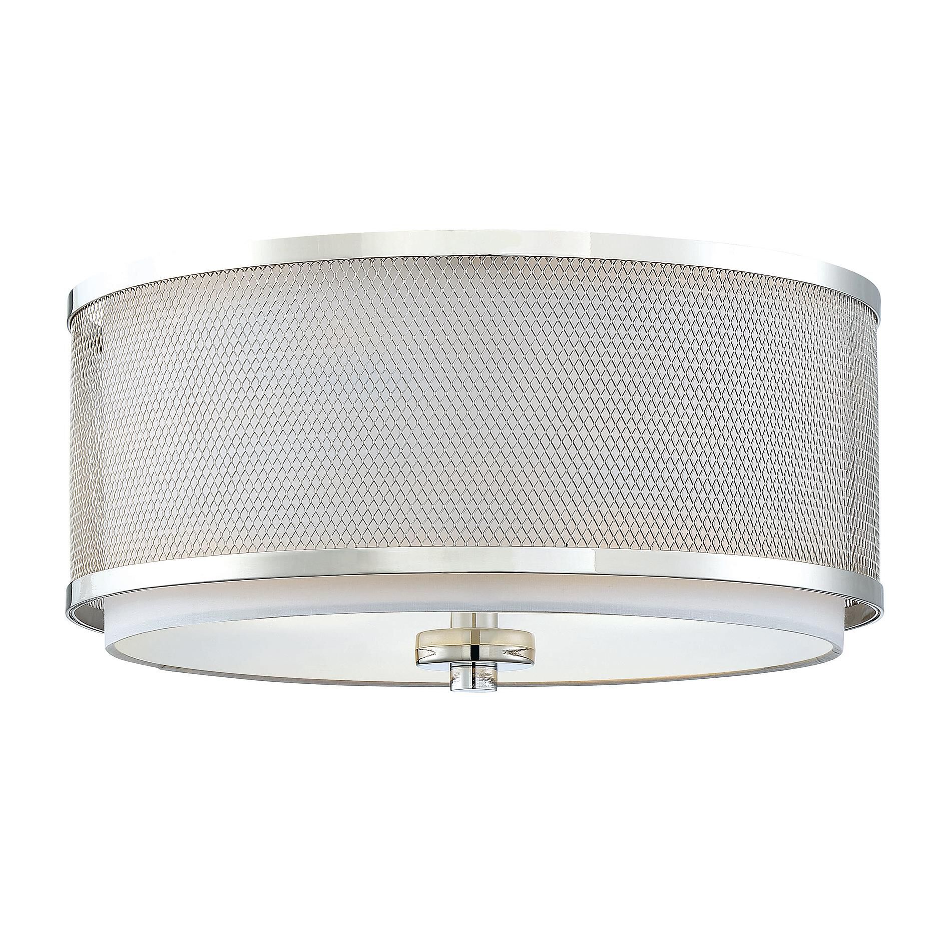 14 Inch 3 Light LED Flush Mount by Meridian Lighting