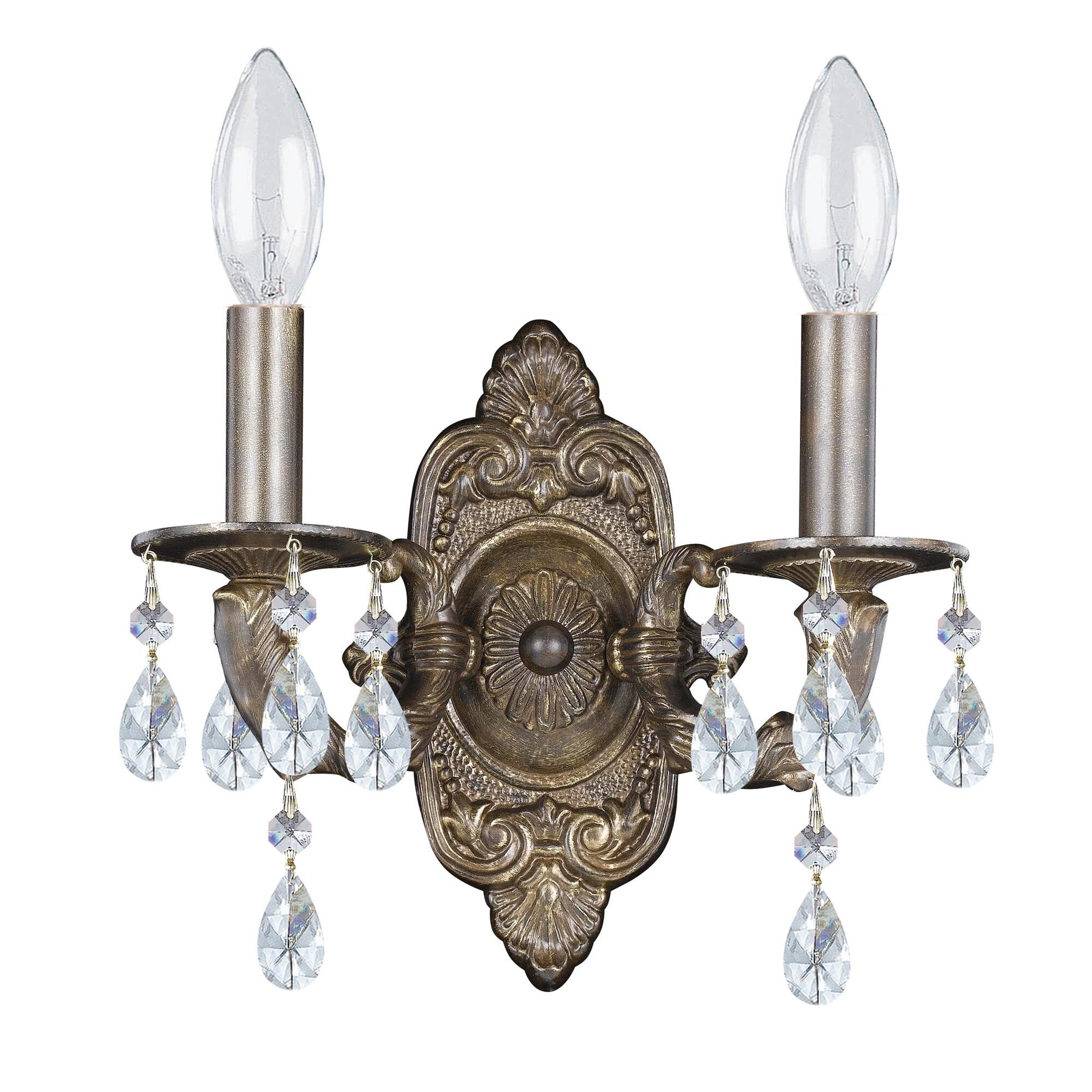 Shown in Venetian Bronze finish and Clear Hand Cut crystal