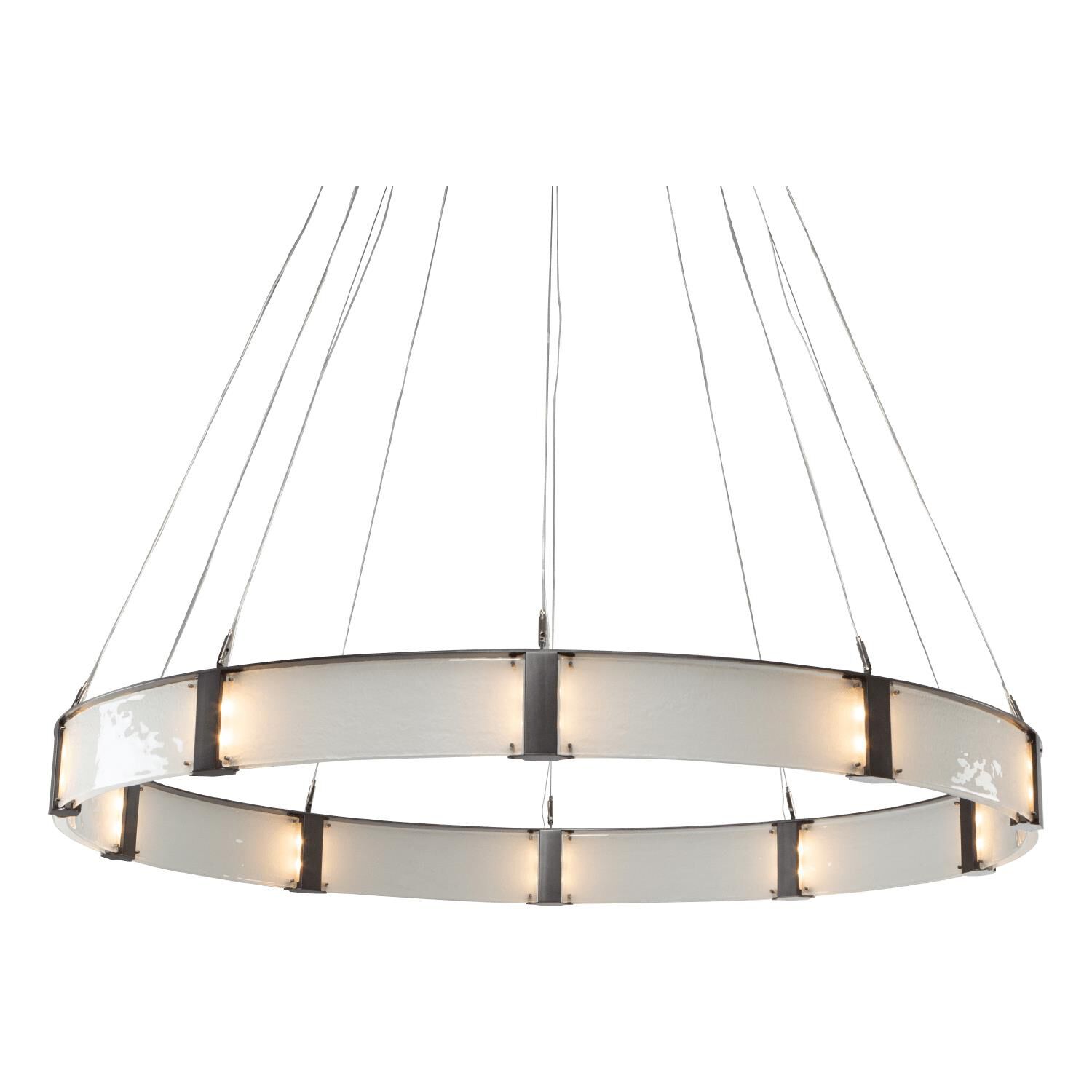 Shown in Metallic Beige Silver finish and Clear Granite glass